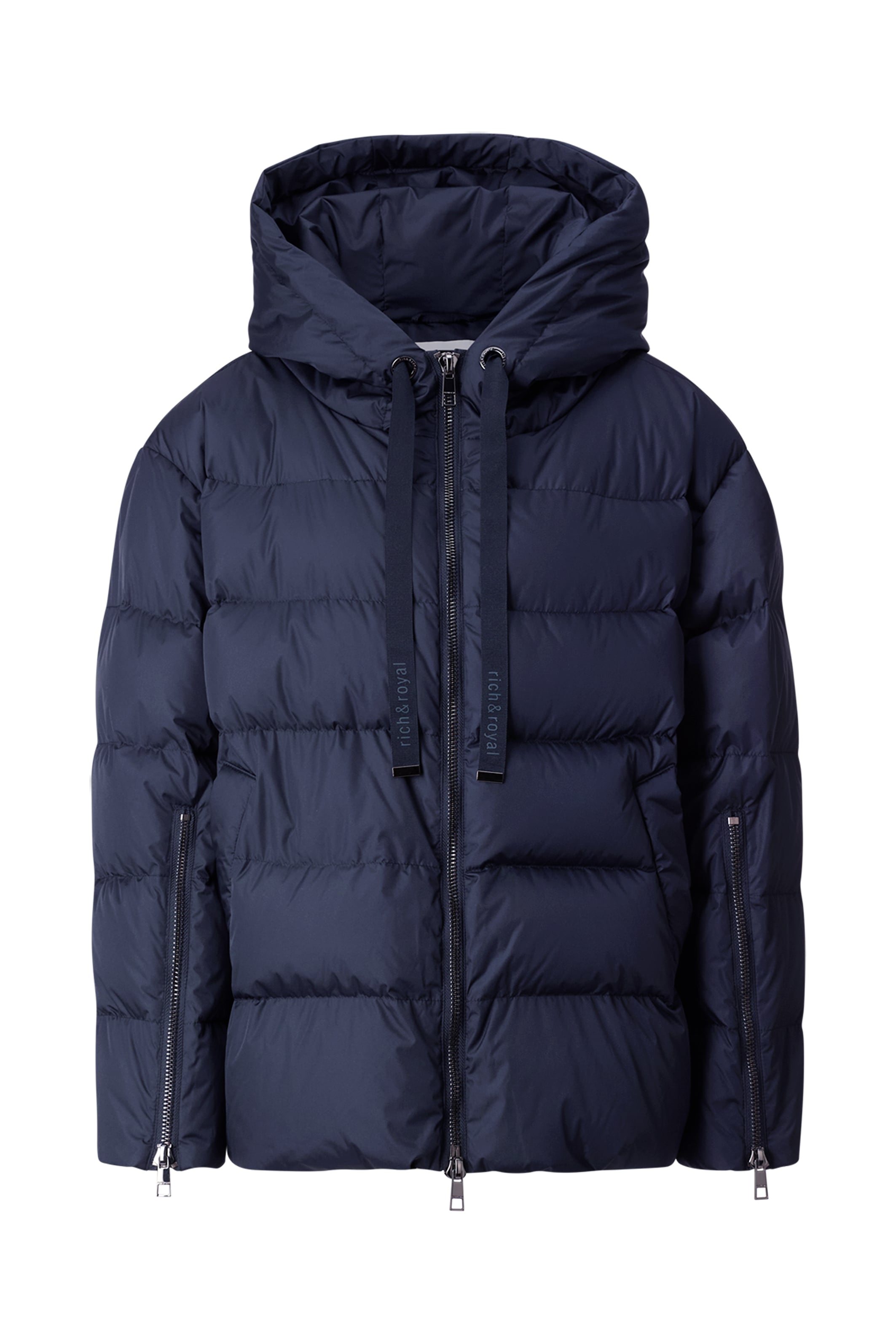 RICHROYAL Steppjacke, mit Kapuze, oversized, 2-Wege-Reißverschluss, Winterjacke