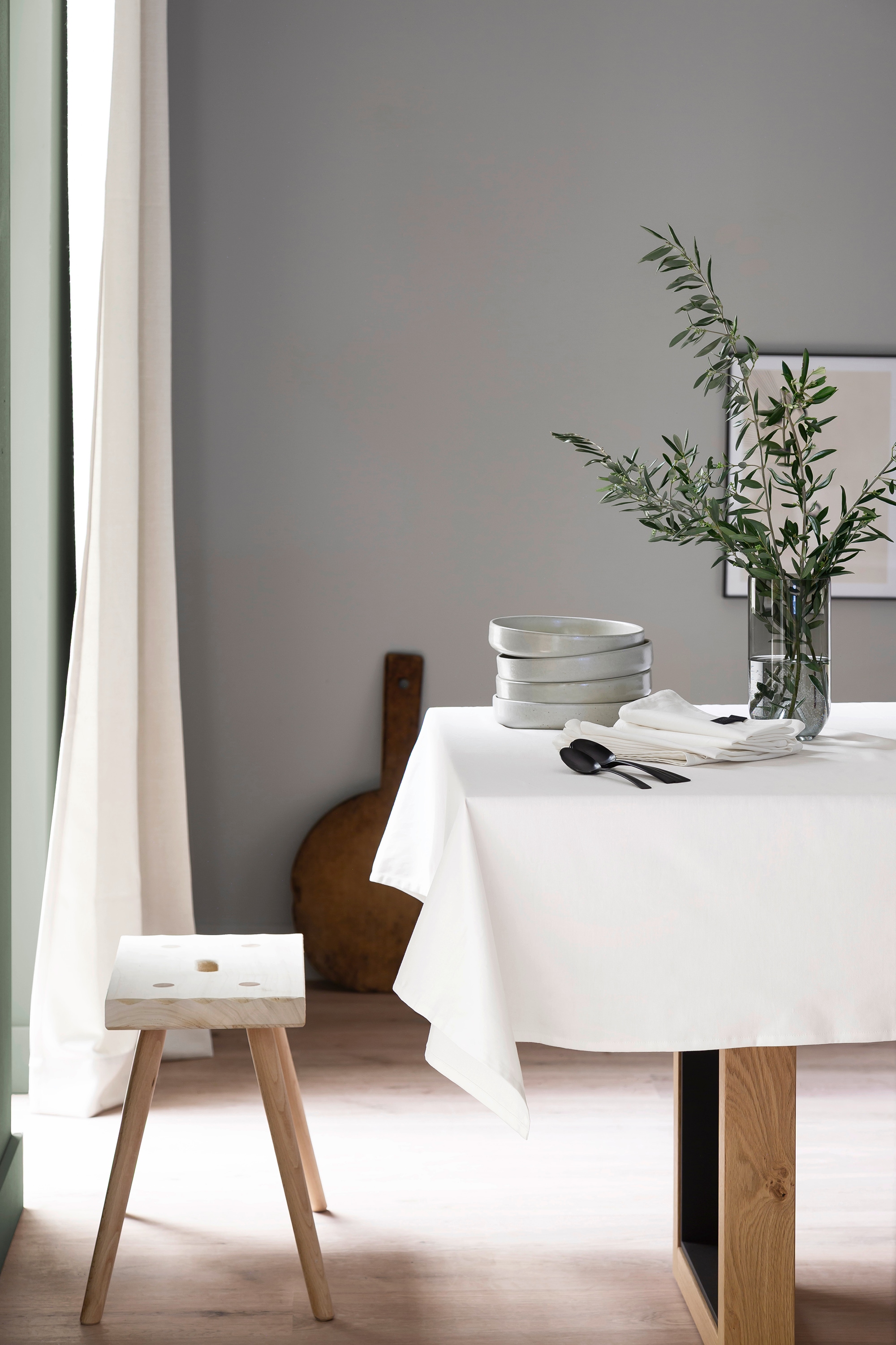 SCHÖNER WOHNEN-Kollektion Tischdecke »Base« aus reiner, sanforisierter Baumwolle