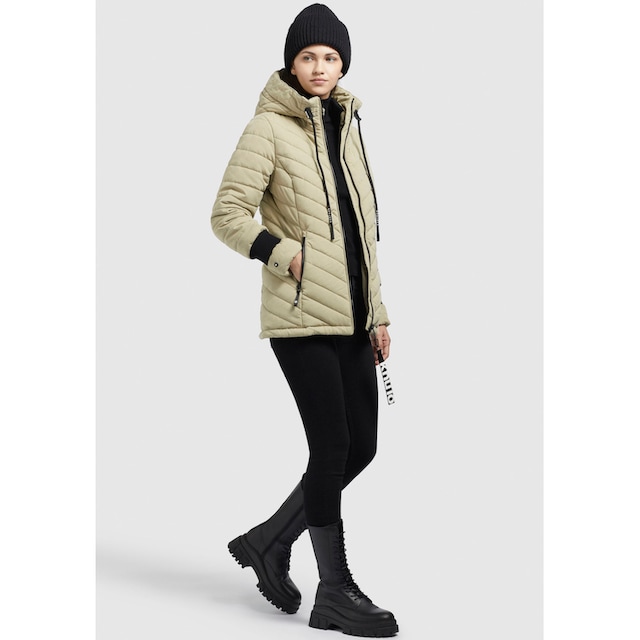 mit kontrastfarbigen Steppjacke OTTO khujo Details »PATT2 Shop Kapuze, mit PEACHED«, Online im