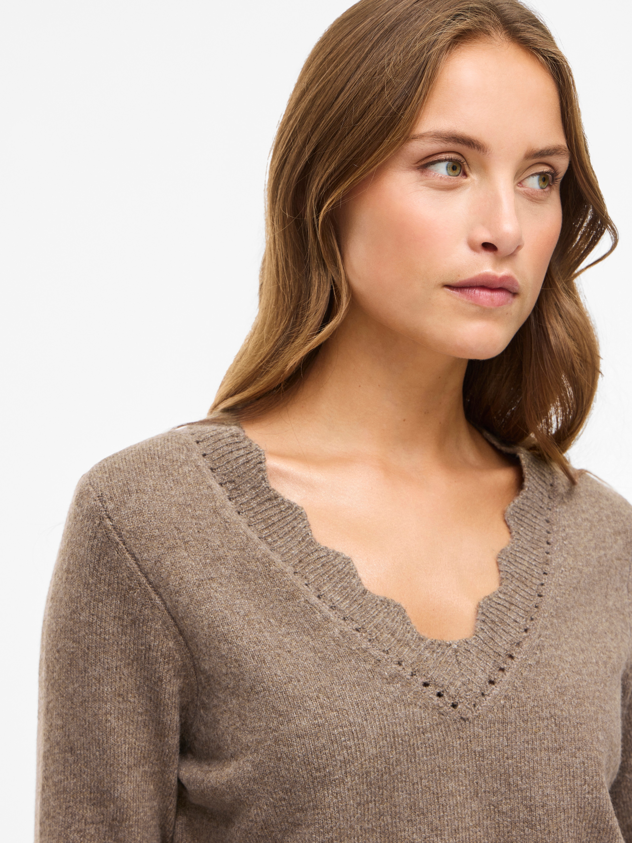 Vila V-Ausschnitt-Pullover »VINIKOLINA V-NECK L/S KNIT TOP - NOOS«