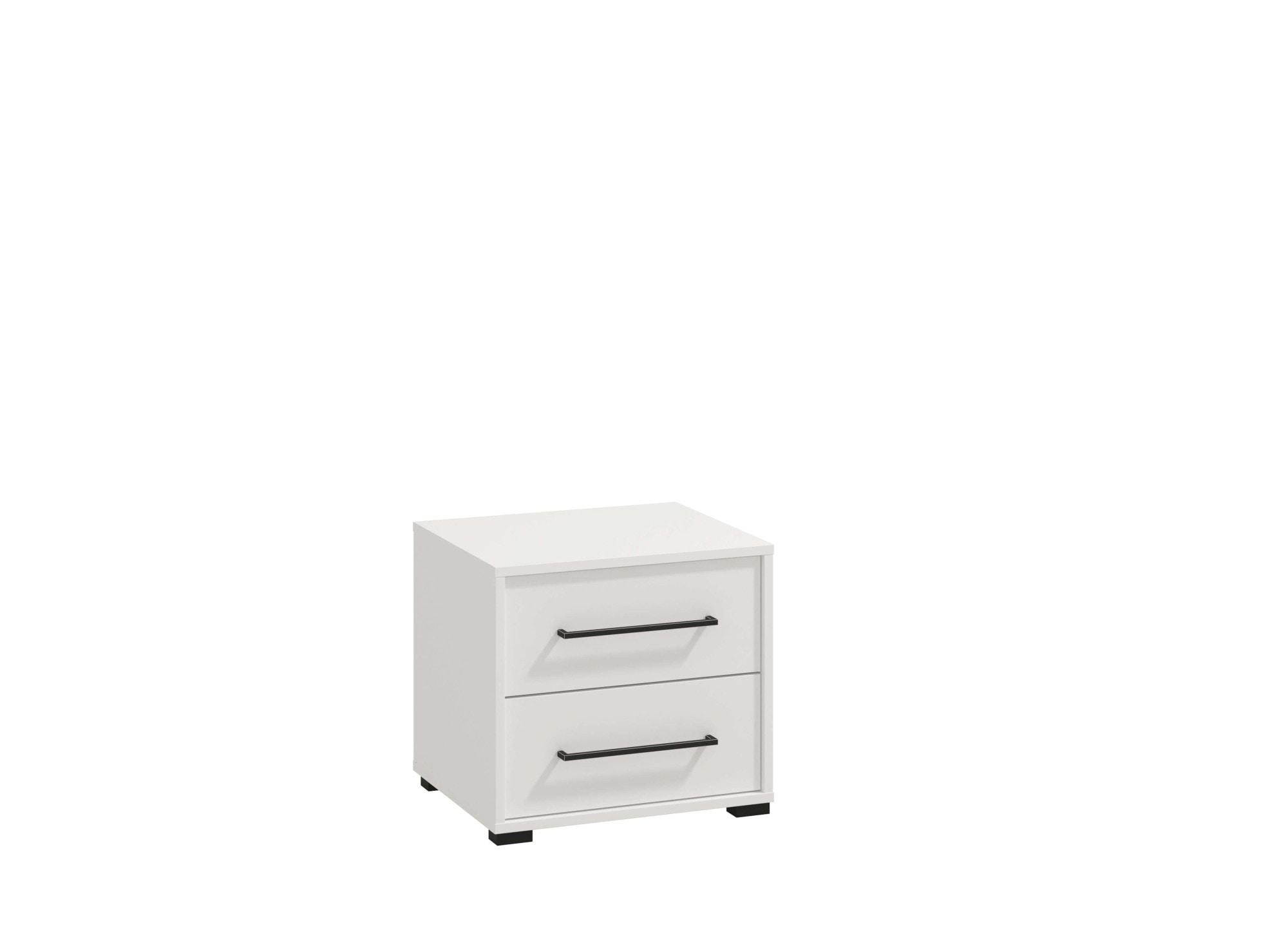 INOSIGN Nachtkommode »Ascalon Nachttisch, Nachtschrank, 48x40x44cm, 2 Schubladen«, in weiß oder eichefarben, FSC-zertifizierter Holzwerkstoff