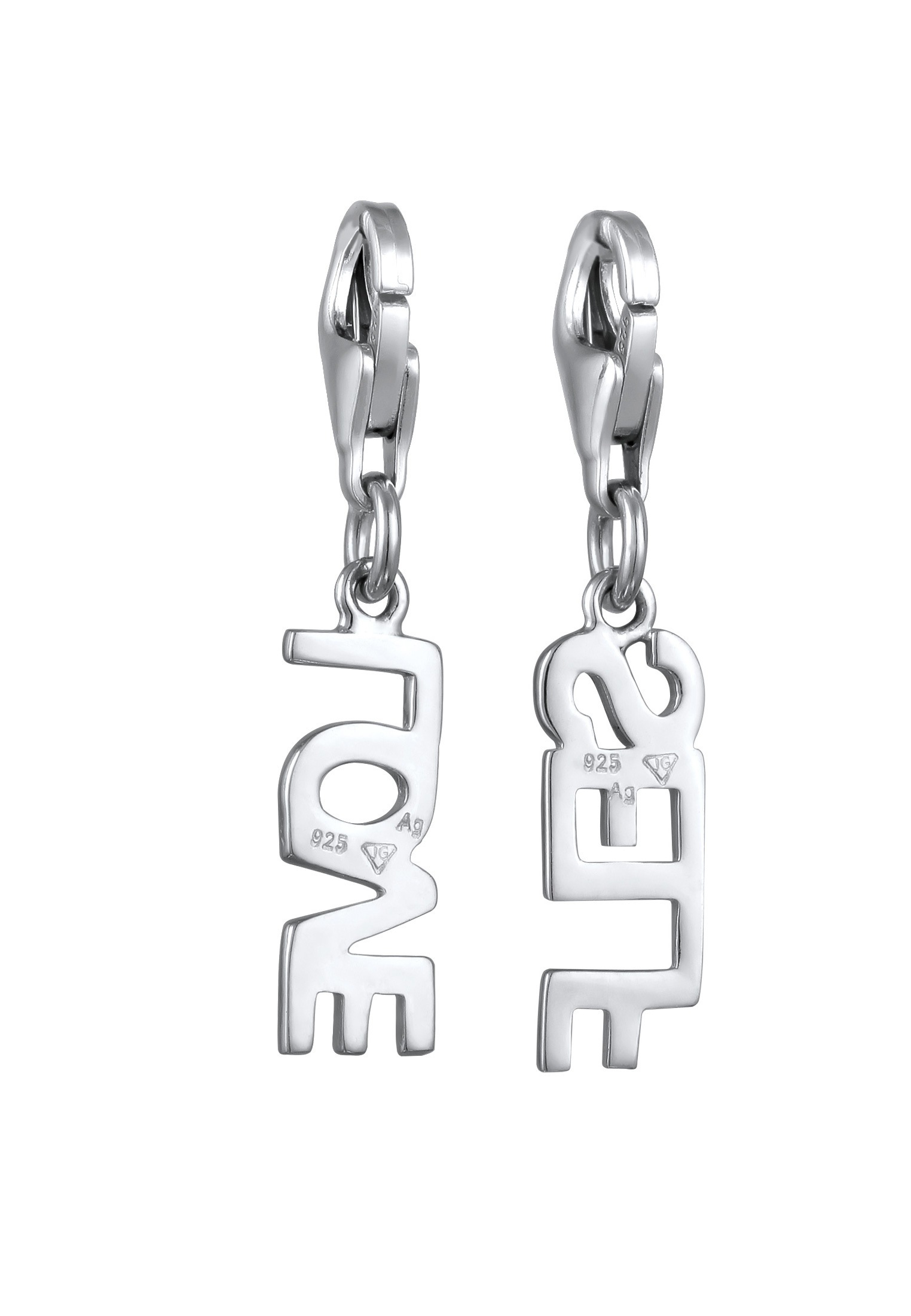 Elli Charm-Einhänger »Charm Love Self Schirftzug 925 Sterling Silber«