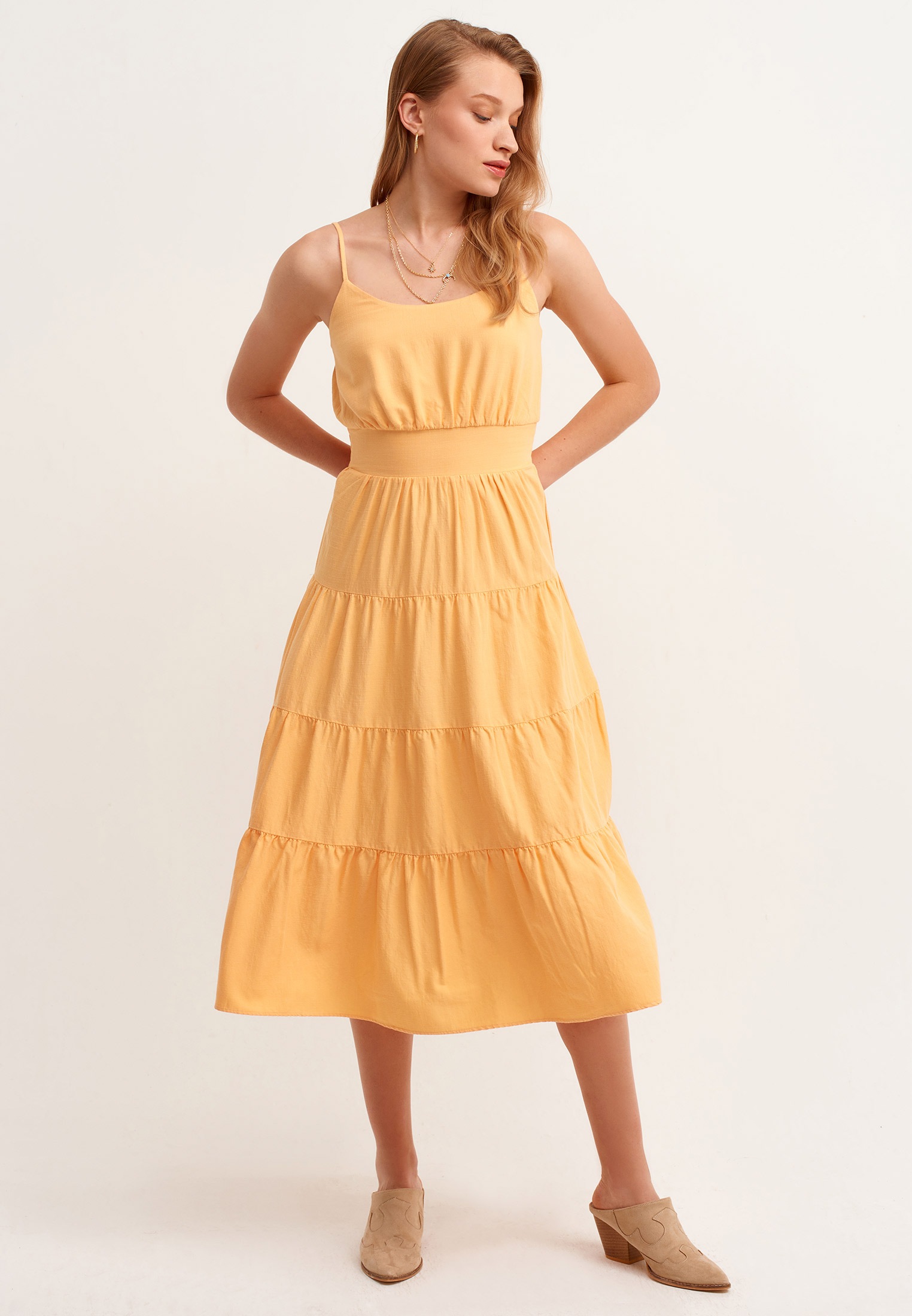 OXXO Maxikleid, mit feinen Trägern