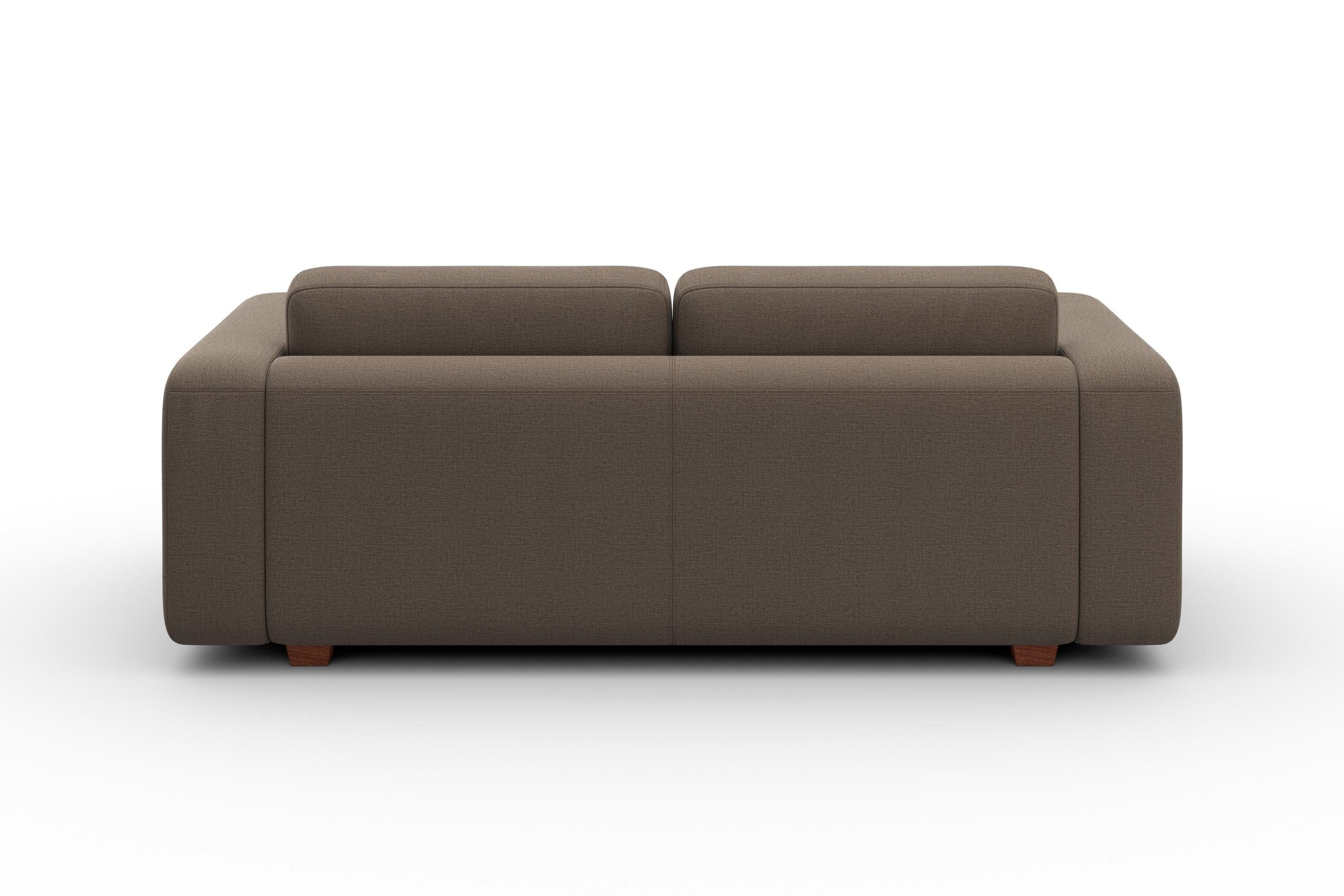 machalke® 2,5-Sitzer »valentino«, mit breiten Armlehnen, Füße Walnuss, Breite 191 cm
