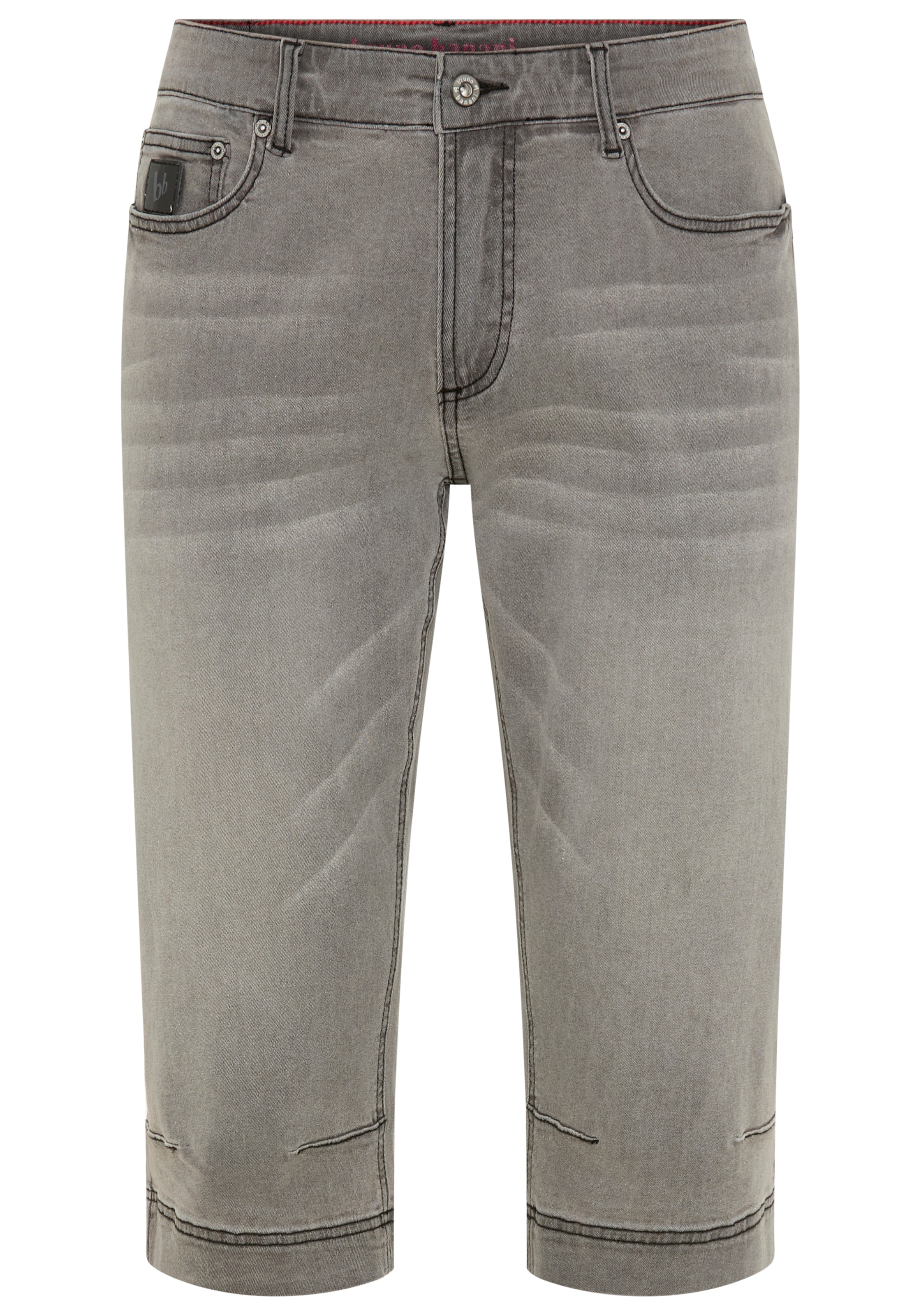 Bruno Banani Jeansbermudas »Hutch-Bermuda« Straight-Fit, normale Leibhöhe, aus elastischem Denim-Material