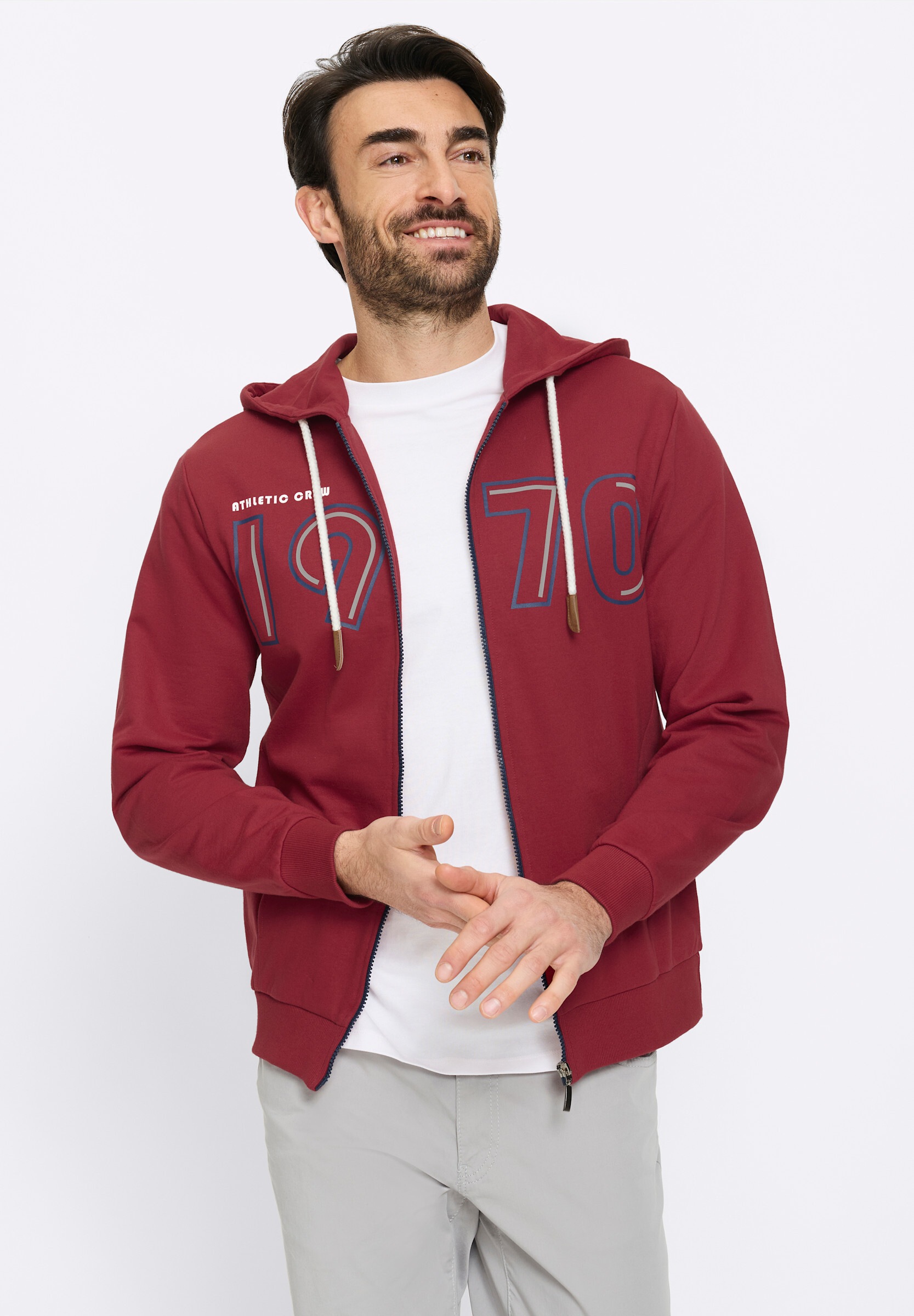 Witt Shirtjacke »Sweatjacke Sweatjacke mit Front-Druck«