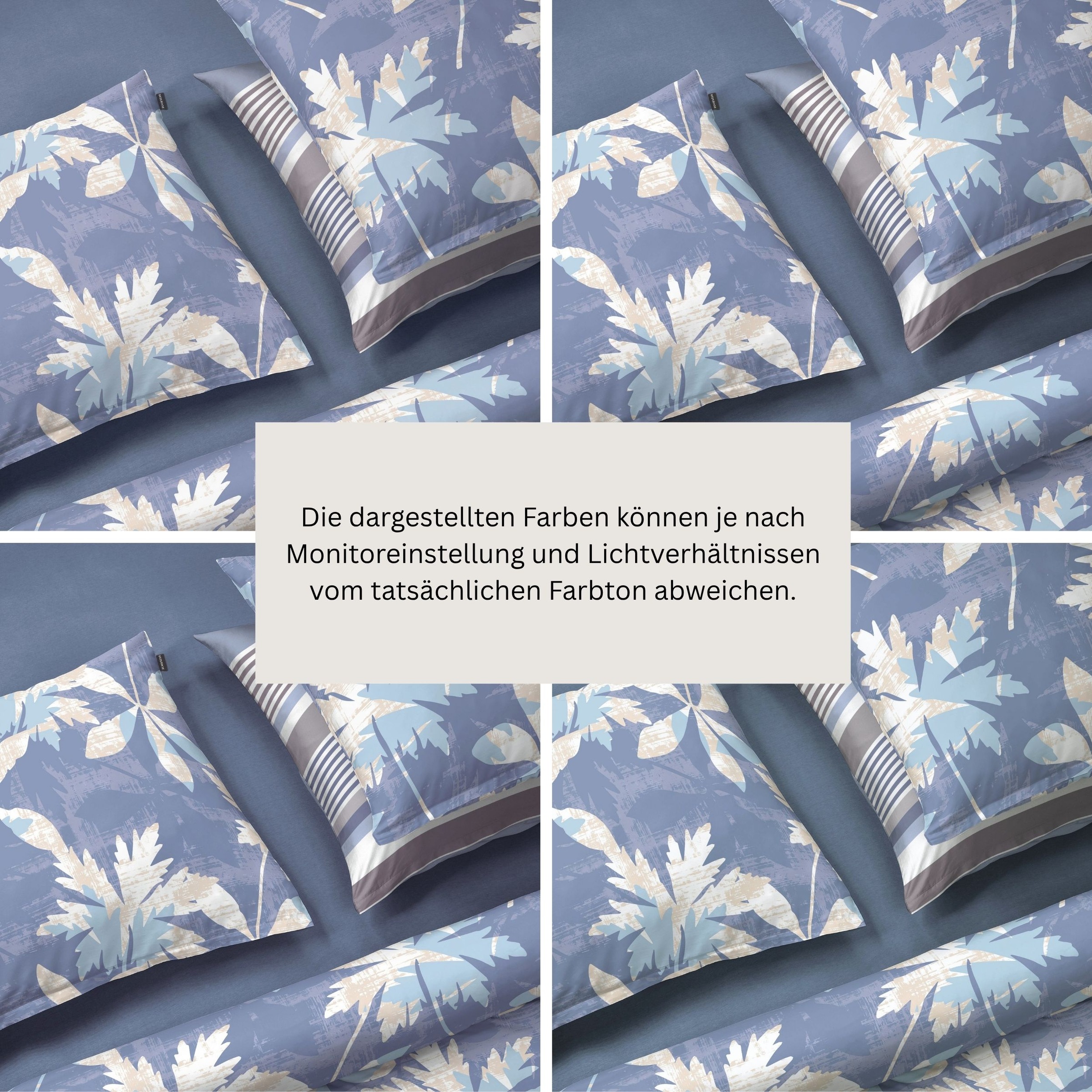 Schiesser Bettwäsche »Vera aus weichem Baumwoll-Satin mit floralem Muster« 2 tlg. OEKO-TEX® MADE IN GREEN