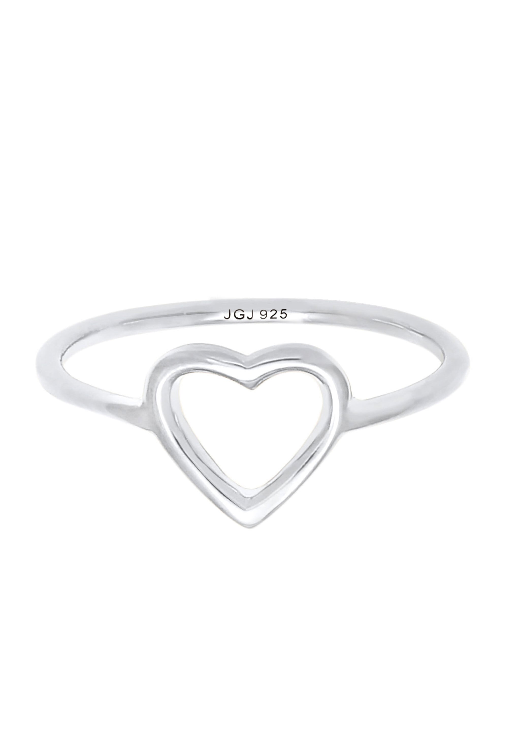 Elli Silberring »Ring Herz Liebe Romantik Zart Filigran 925 Silber«