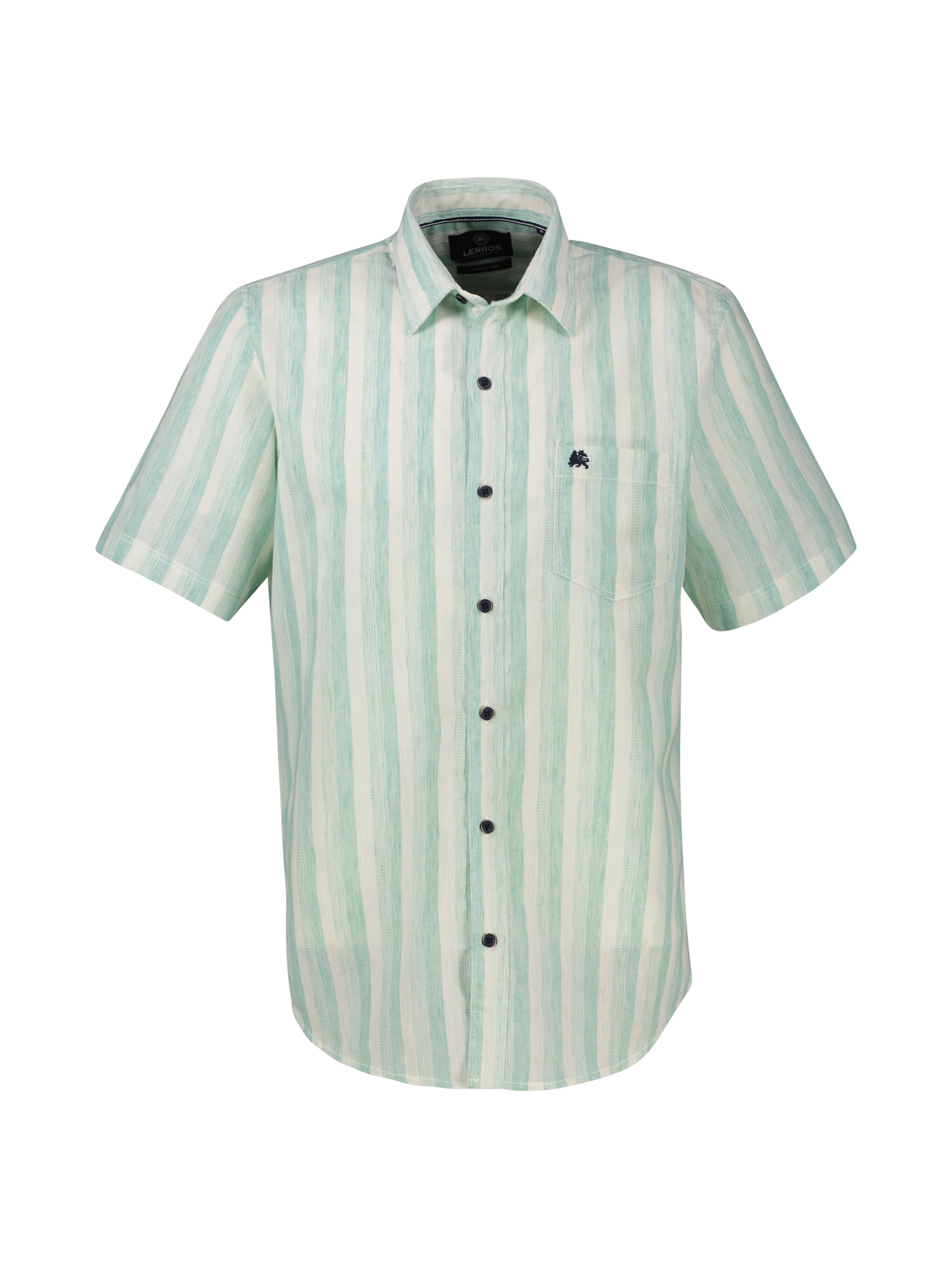 LERROS Kurzarmhemd »Kurzarmhemd gestreift und atmungsaktiv«