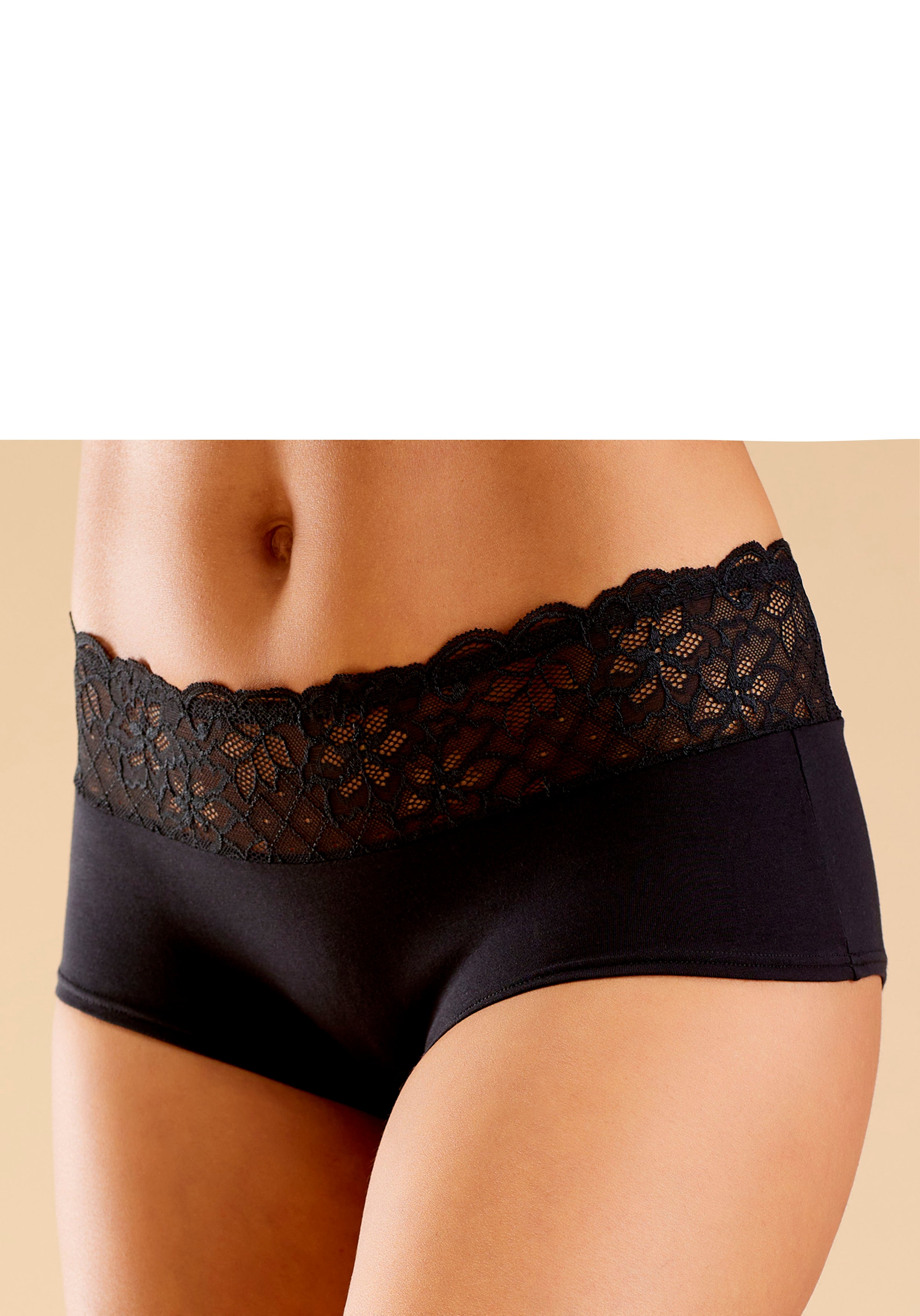 Nuance Panty mit floralem Spitzenbund
