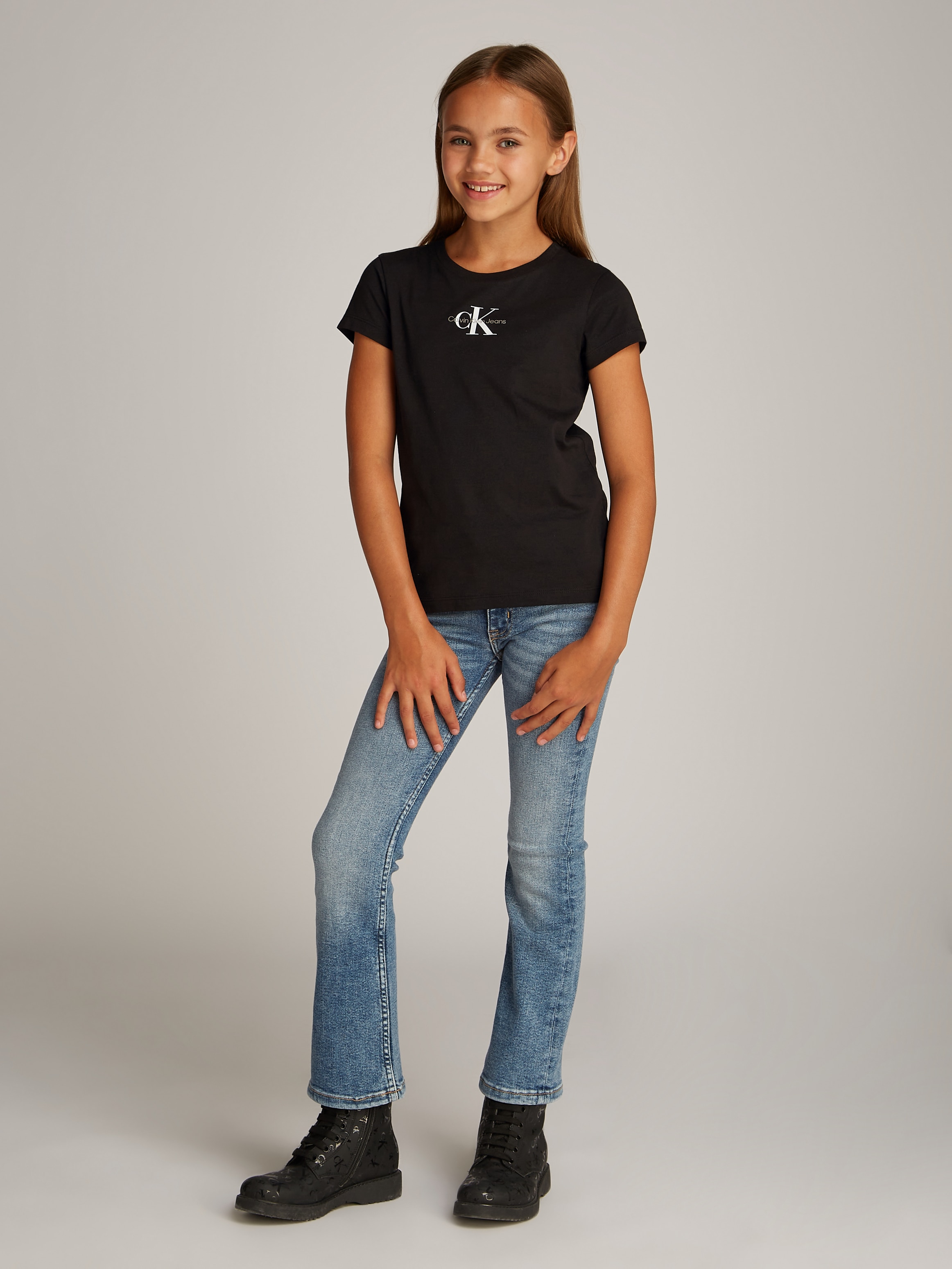 Calvin Klein Jeans T-Shirt »2-PACK SLIM MONOLOGO T-SHIRT«, (Packung, 2 tlg., 2er-Pack), mit Logodruck