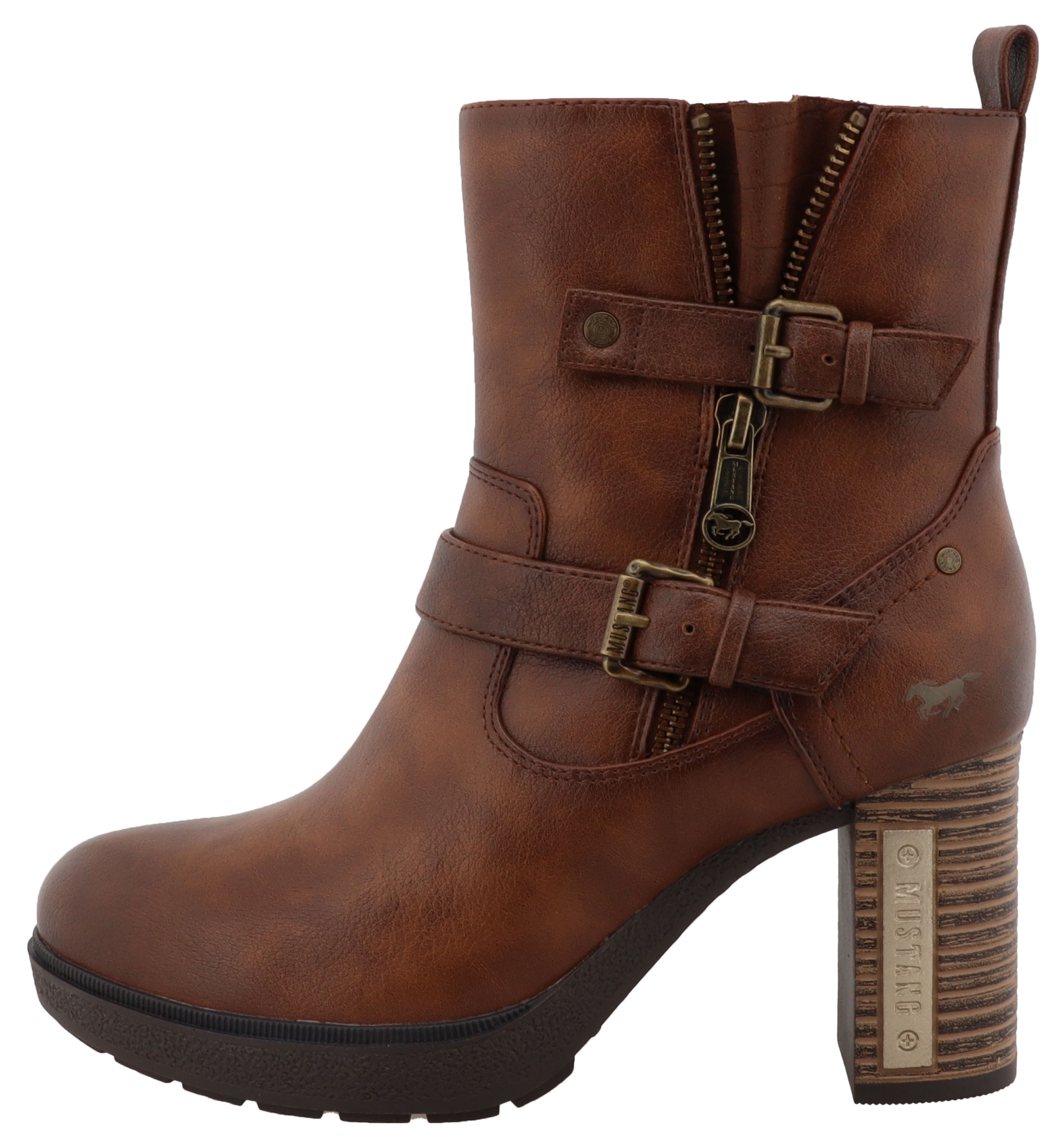 Mustang Shoes Winterstiefelette »Nana«  Boots, Winterstiefelette mit Reißverschluss