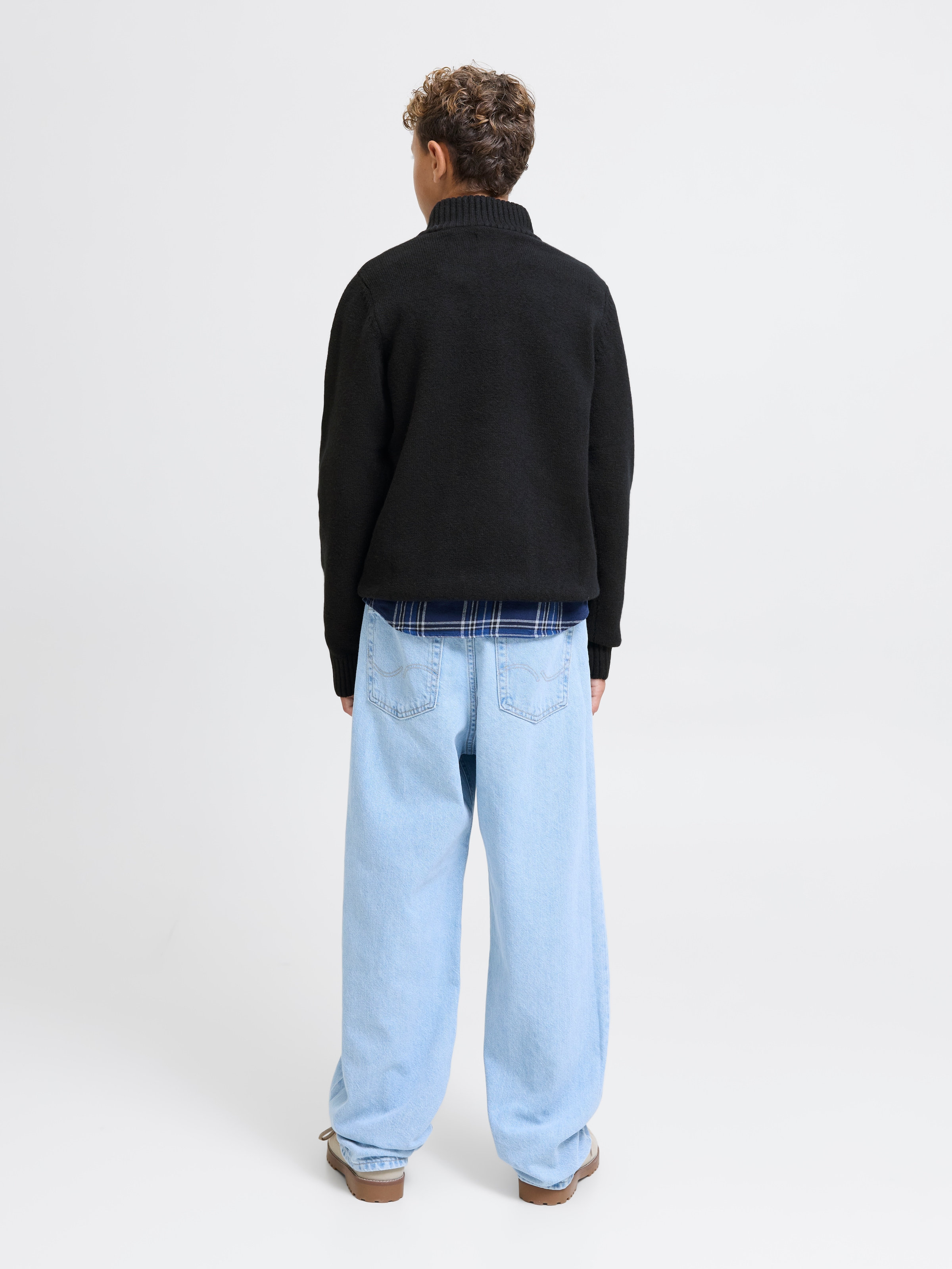 Jack & Jones Junior Troyer »JORNORREBRO KNIT HALF ZIP JNR« Baumwollmischung, locker geschnitten