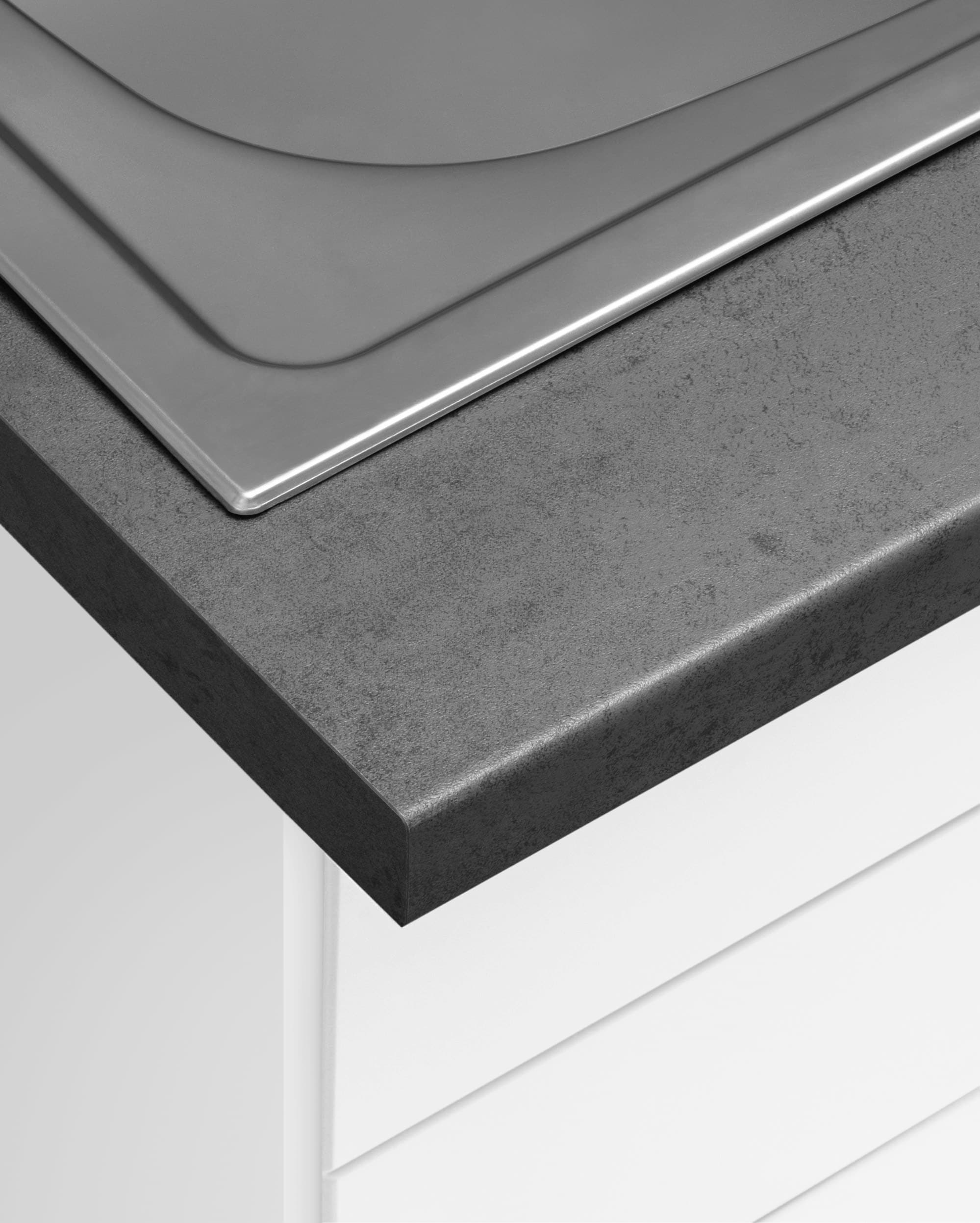 KOCHSTATION Küchenzeile »KS-Luhe« 390 cm breit, wahlweise mit oder ohne E-Geräten, gefräste MDF-Fronten