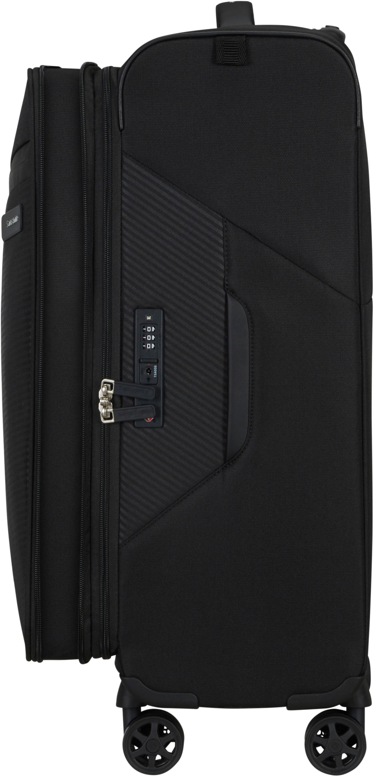 Samsonite Weichgepäck-Trolley »LITEBEAM, verschiedene Größen und Farben«, 4 Rollen, Reisekoffer Aufgabegepäck Trolley Volumenerweiterung bei M/L