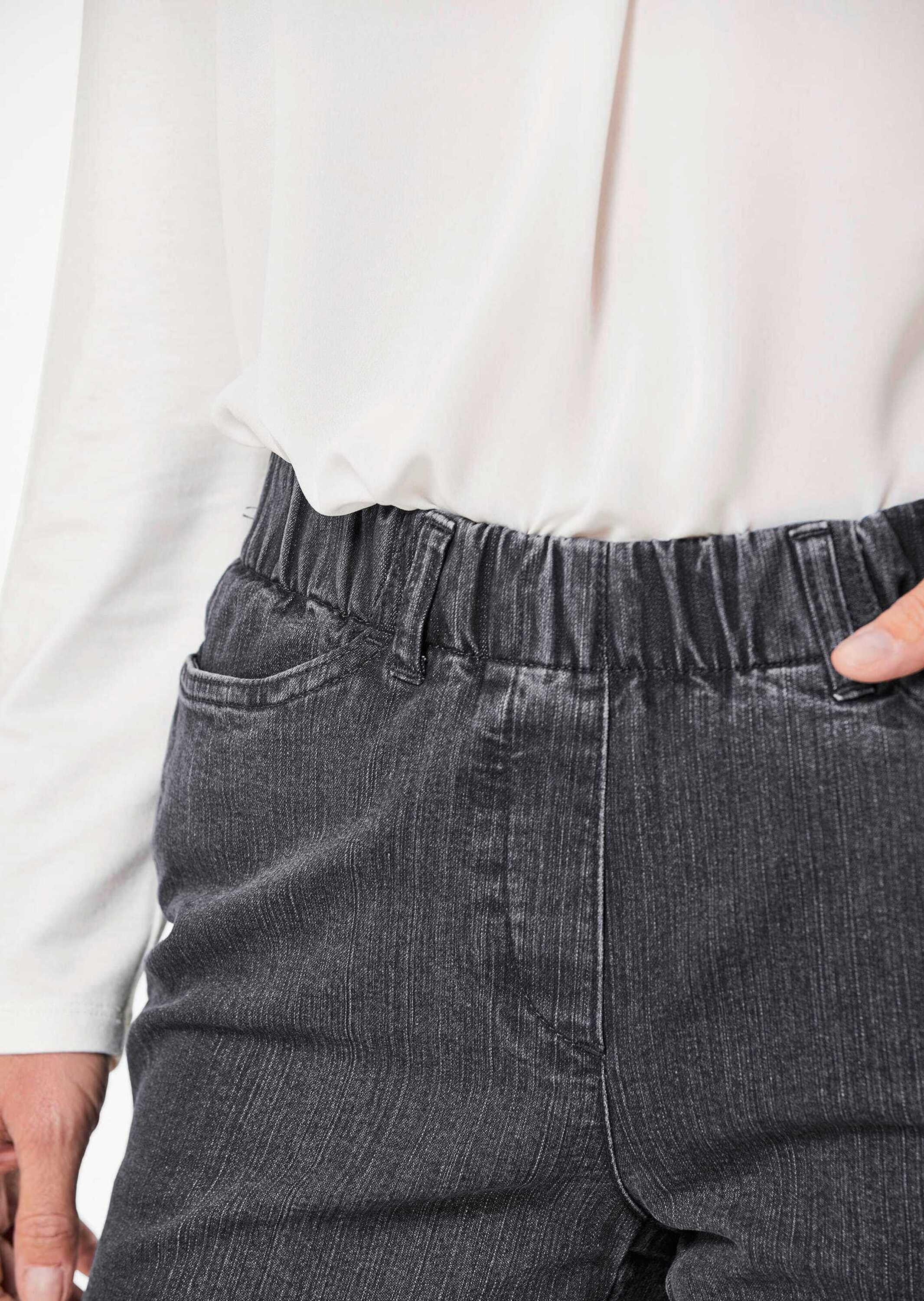 GOLDNER Regular-fit-Jeans »Kurzgröße Klassische Jeansschlupfhose LOUISA«