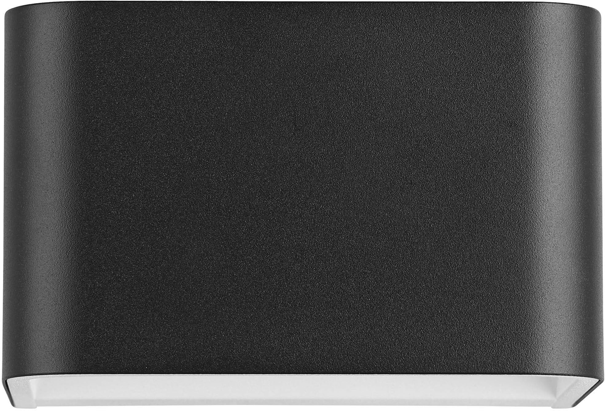 EGLO Wandleuchte »Sania 4 Wandlampe, Wandspot, Aluminium, Up and Down Leuchte, Flurlampe« LED-Modul 1 Stk. Warmweiß Wand-/Deckenleuchte - L13 x H8 x AL9 cm - schwarz, weiß - 6W inkl.
