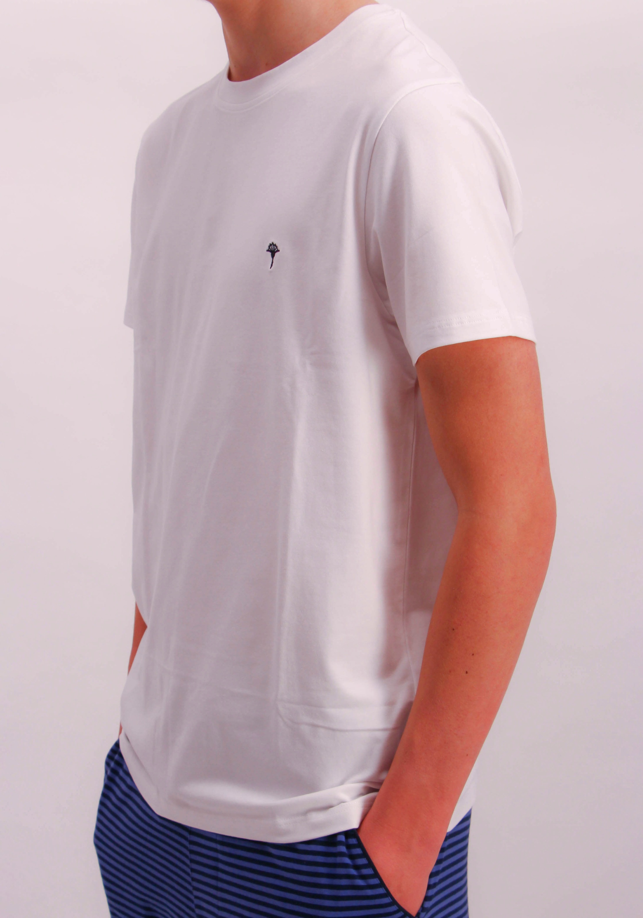 JOOP! Shorty, (2 tlg.), gestreifte Hose, Bindeband, Shirt kurzarm