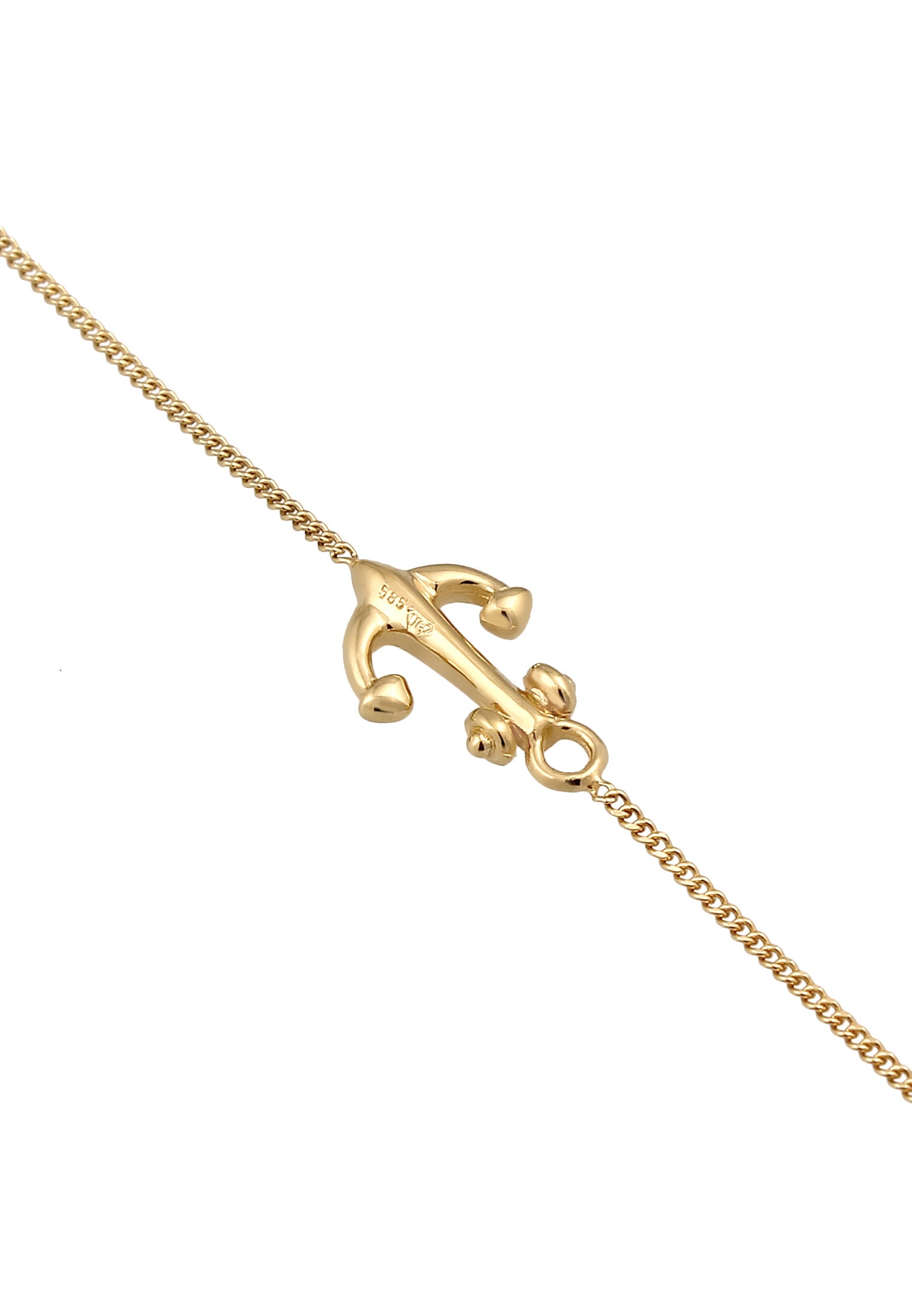 Elli Premium Armkette »Armband Anker Maritim Skipper 585er Gelbgold«