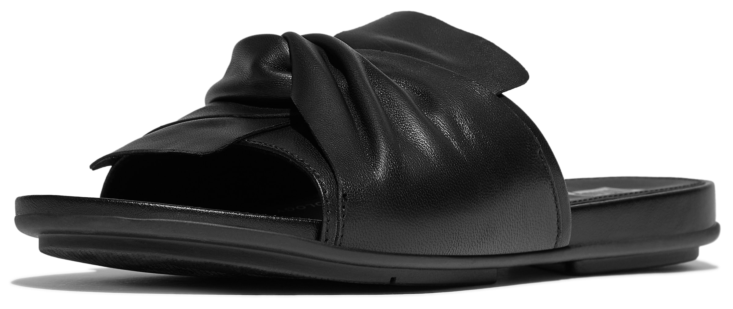 Fitflop Pantolette »GRACIE SOFT-TWIST LEATHER SLIDES«, Pool Slides, Sandale mit DYNAMICUSH-Technologie