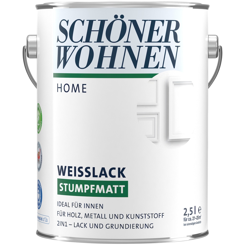 SCHÖNER WOHNEN FARBE Weißlack »Home Weisslack«