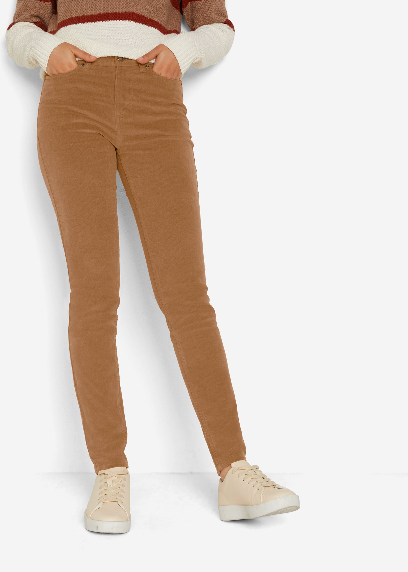 bonprix Cordhose »Stretch-Cordhose, Skinny«  im Five-Pocket Style, schmal geschnitten