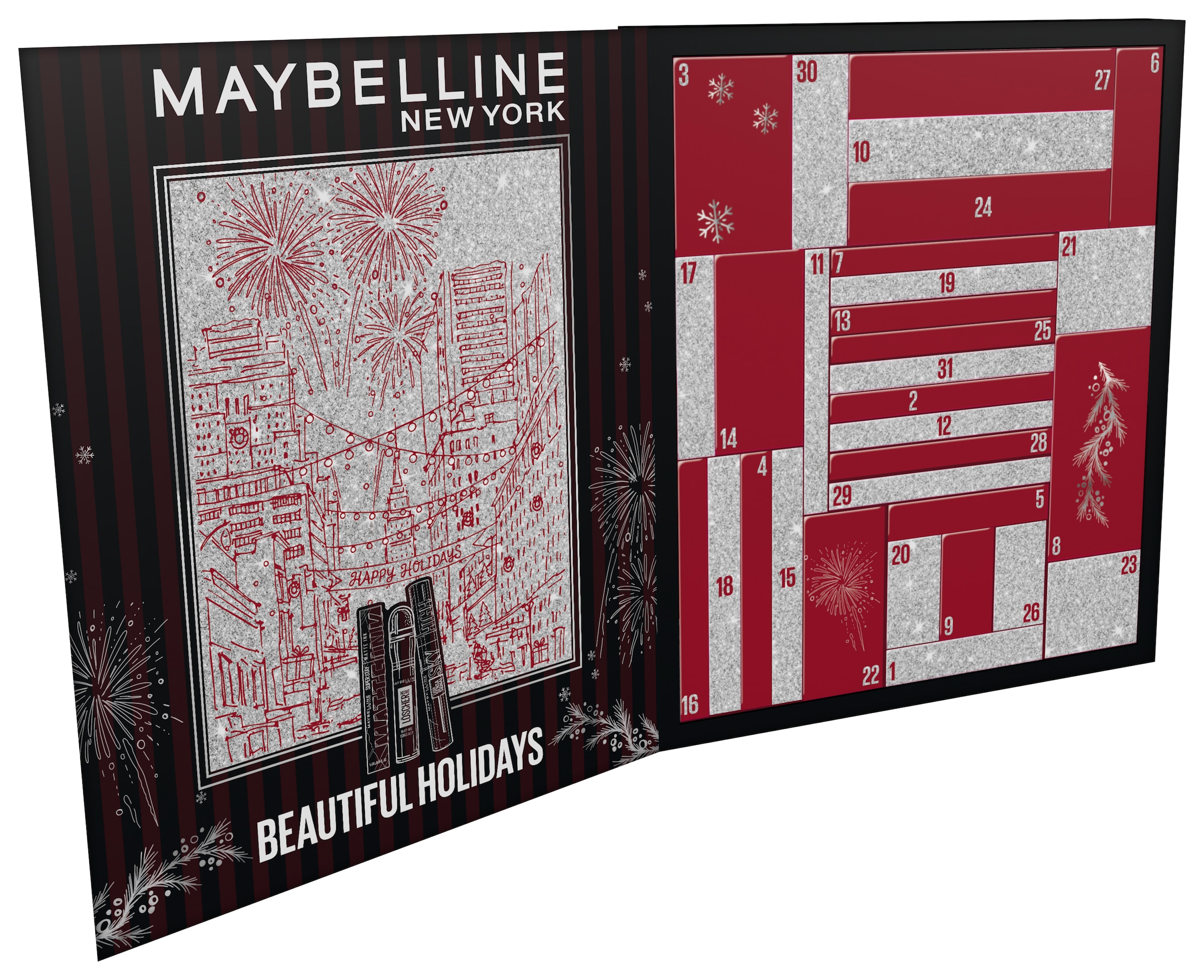 MAYBELLINE NEW YORK Kosmetik-Adventskalender »Maybelline New York Adventskalender 31er 2026« ab 13 Jahren