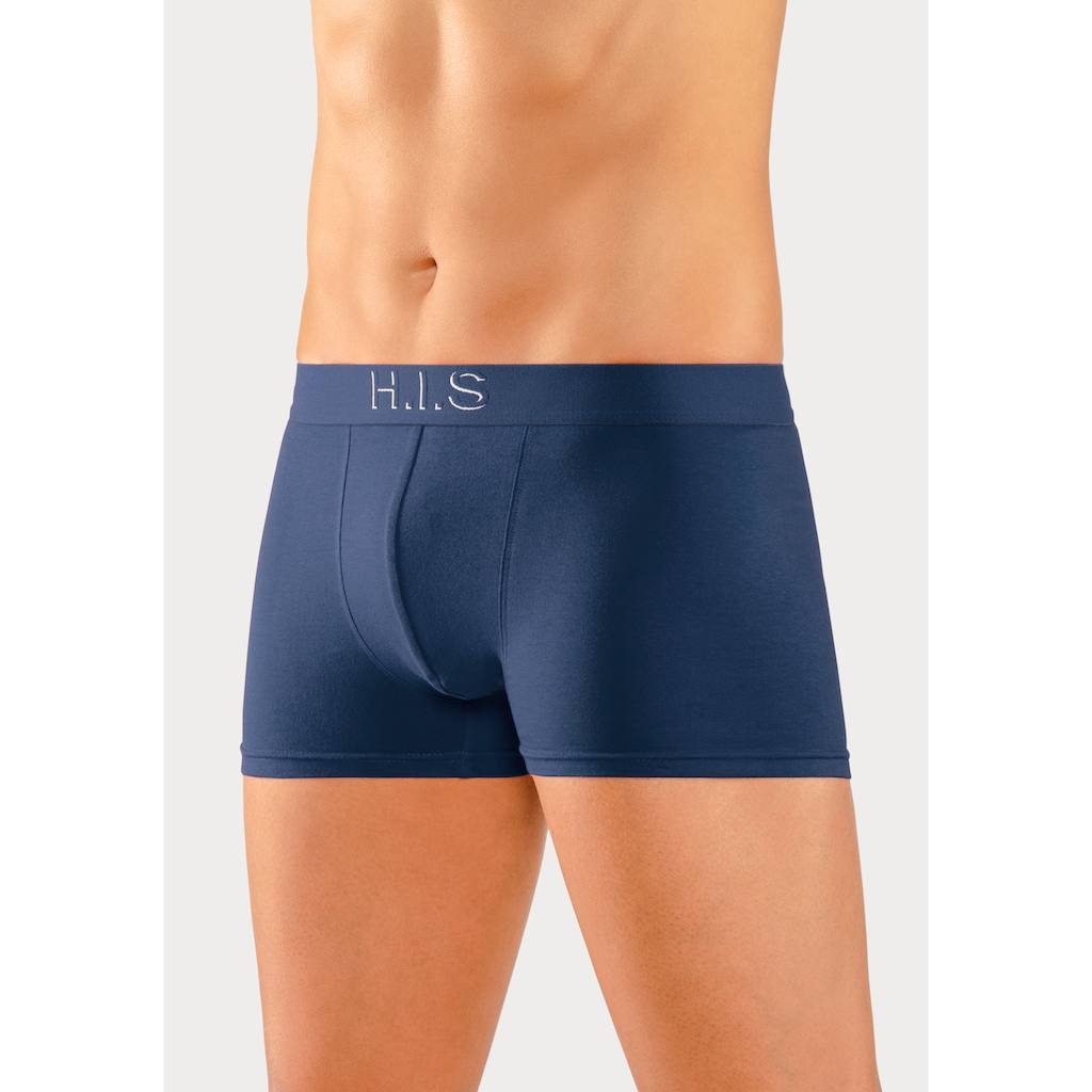 H.I.S Boxer, (Packung, 5 St.), Logo Webbund mit 3D Effekt