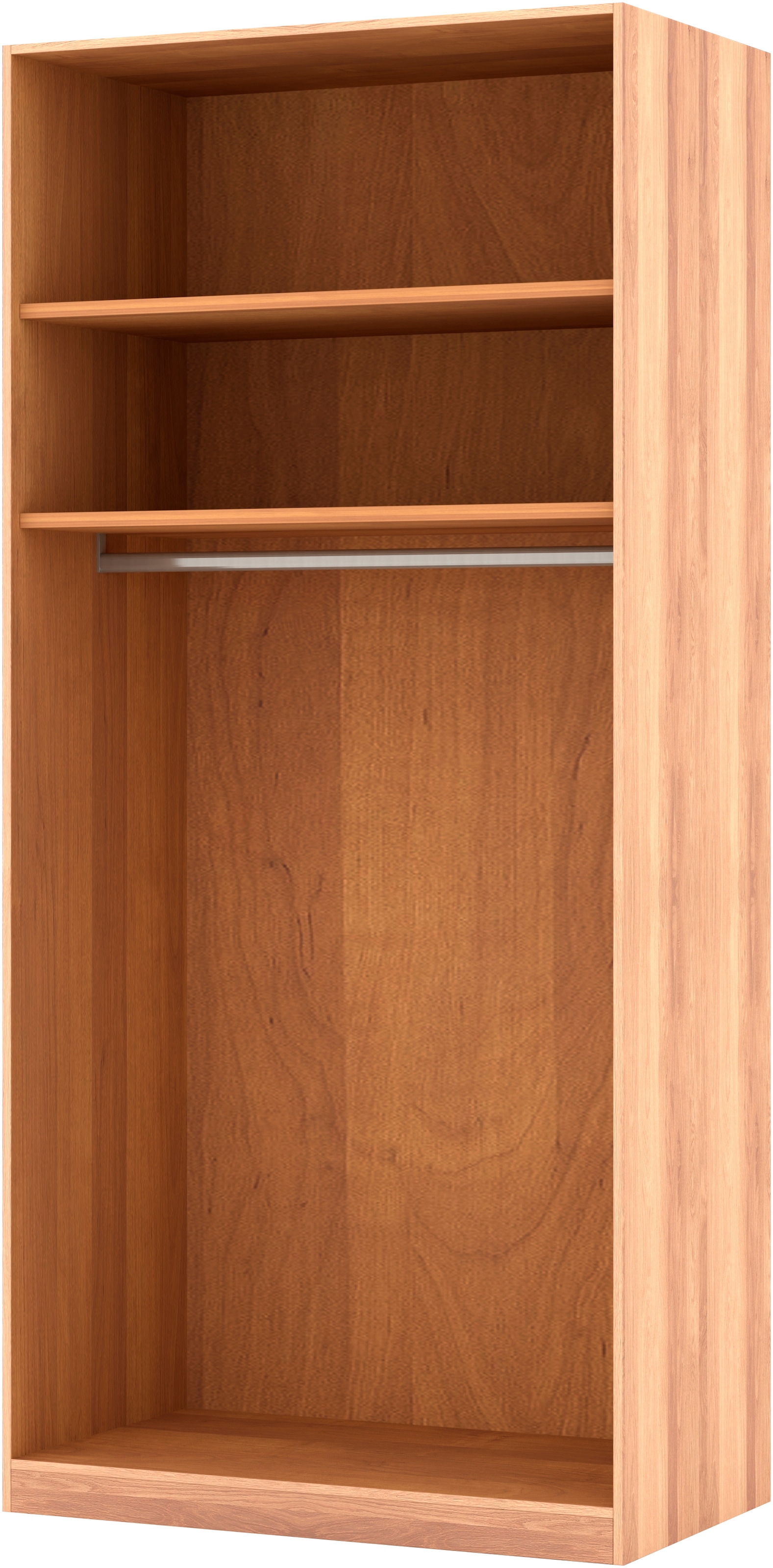 Musterring Drehtürenschrank »Sorrent, Kleiderschrank, teilmassiv Eiche« mit Türdämpfern, in 5 Breiten & 2 Höhen, extra Böden, MADE IN GERMANY,  Türen in Eiche massiv mit Absetzung in Schiefer, verschiedene Maße