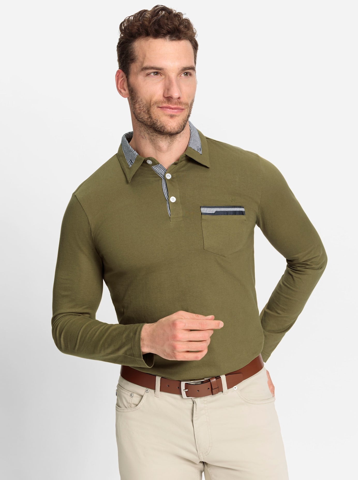 Marco Donati Poloshirt »Langarm-Shirt«, (1 tlg.)