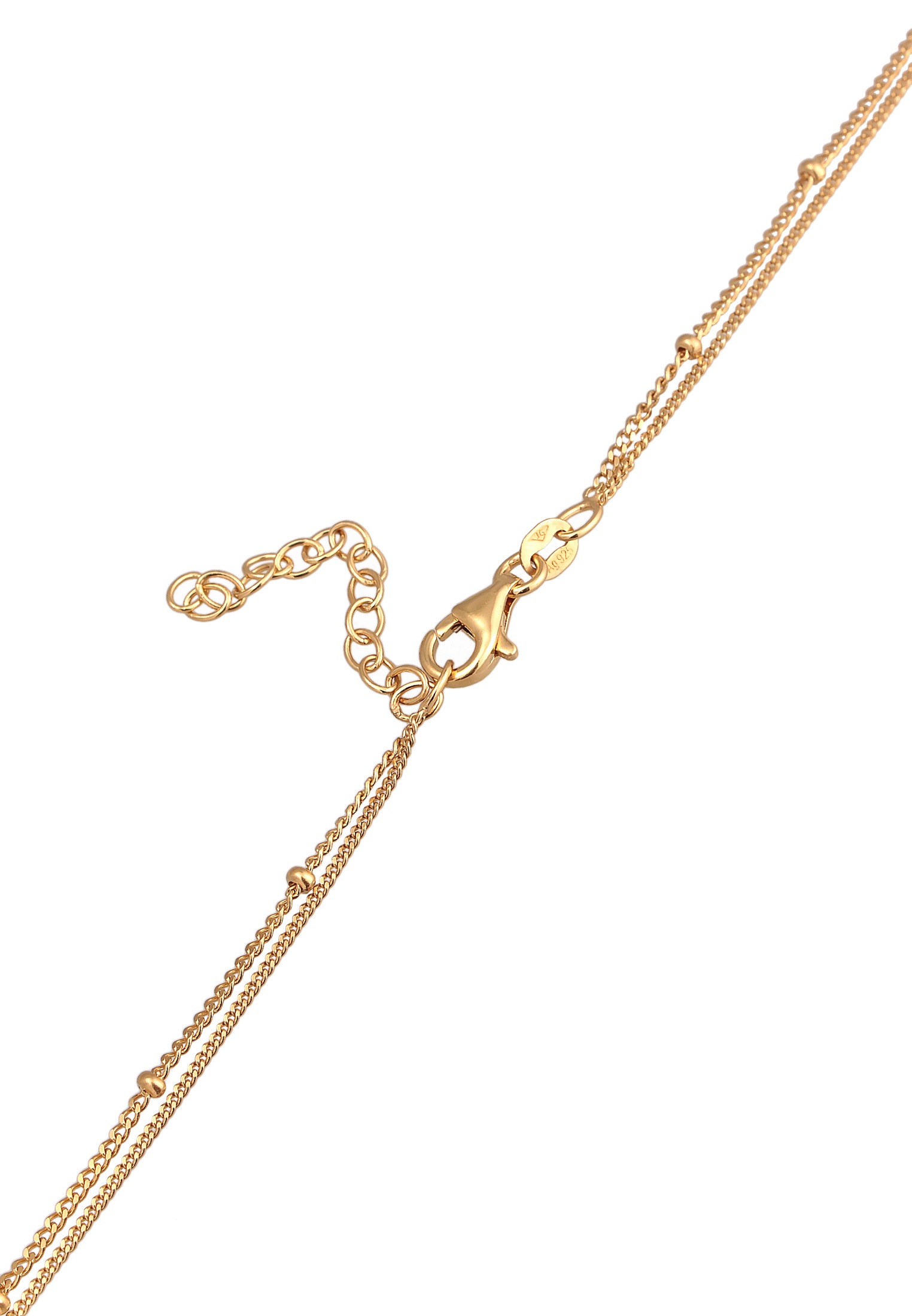 Elli Silberkette »Halskette Choker Layerkette Kreuz Zirkonia 925 Silber«