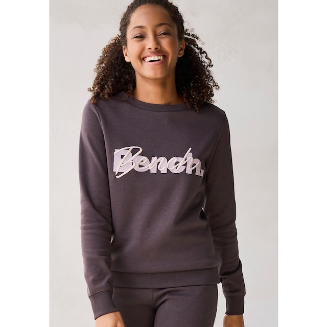 Bench. Loungewear Sweatshirt, mit Logodruck und Stickerei, Loungeanzug  online bei OTTO