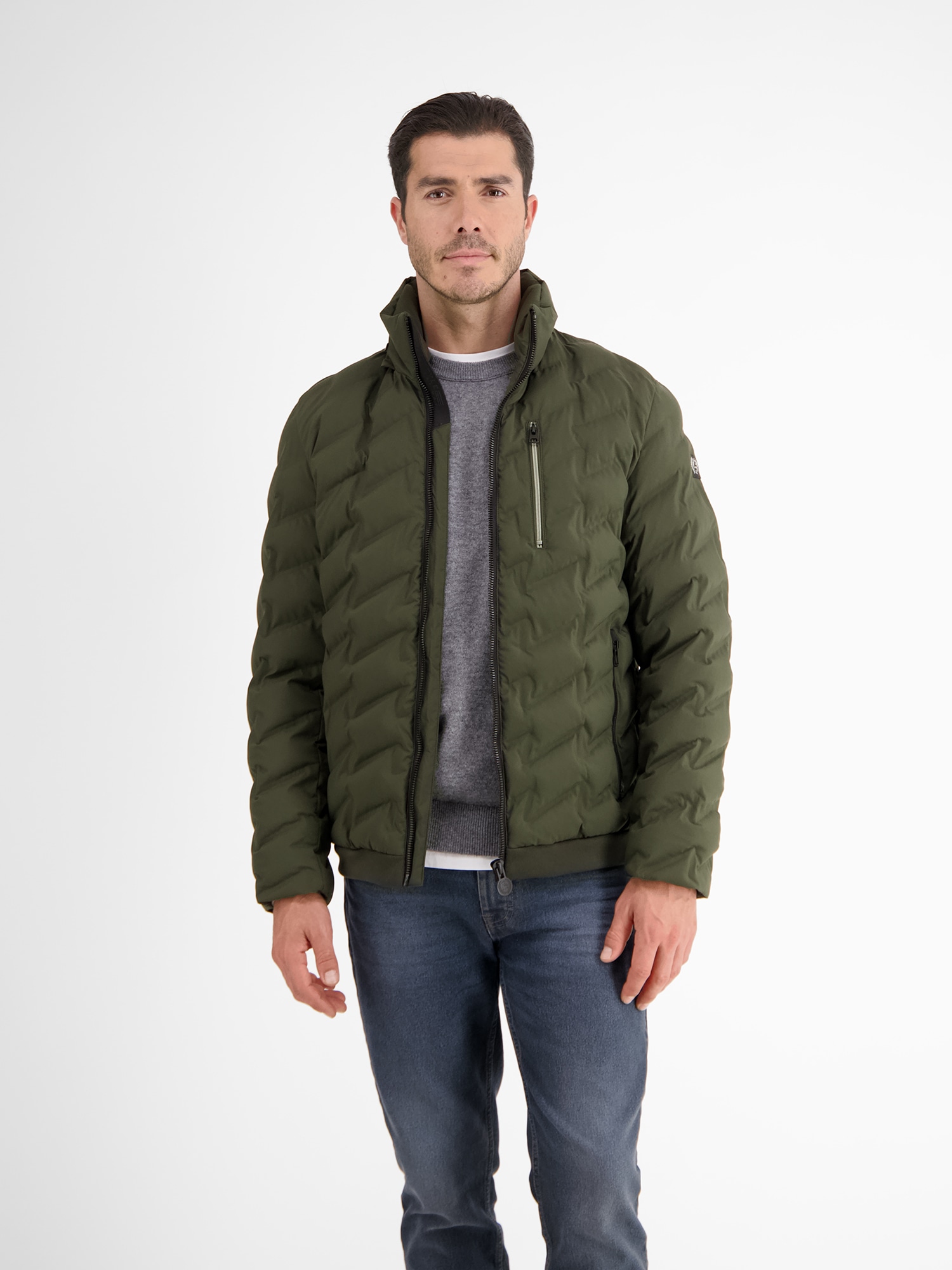 LERROS Outdoorjacke »LERROS Sportive Funktions-Steppjacke für Herren«, mit Kapuze, Wasser- und windabweisend