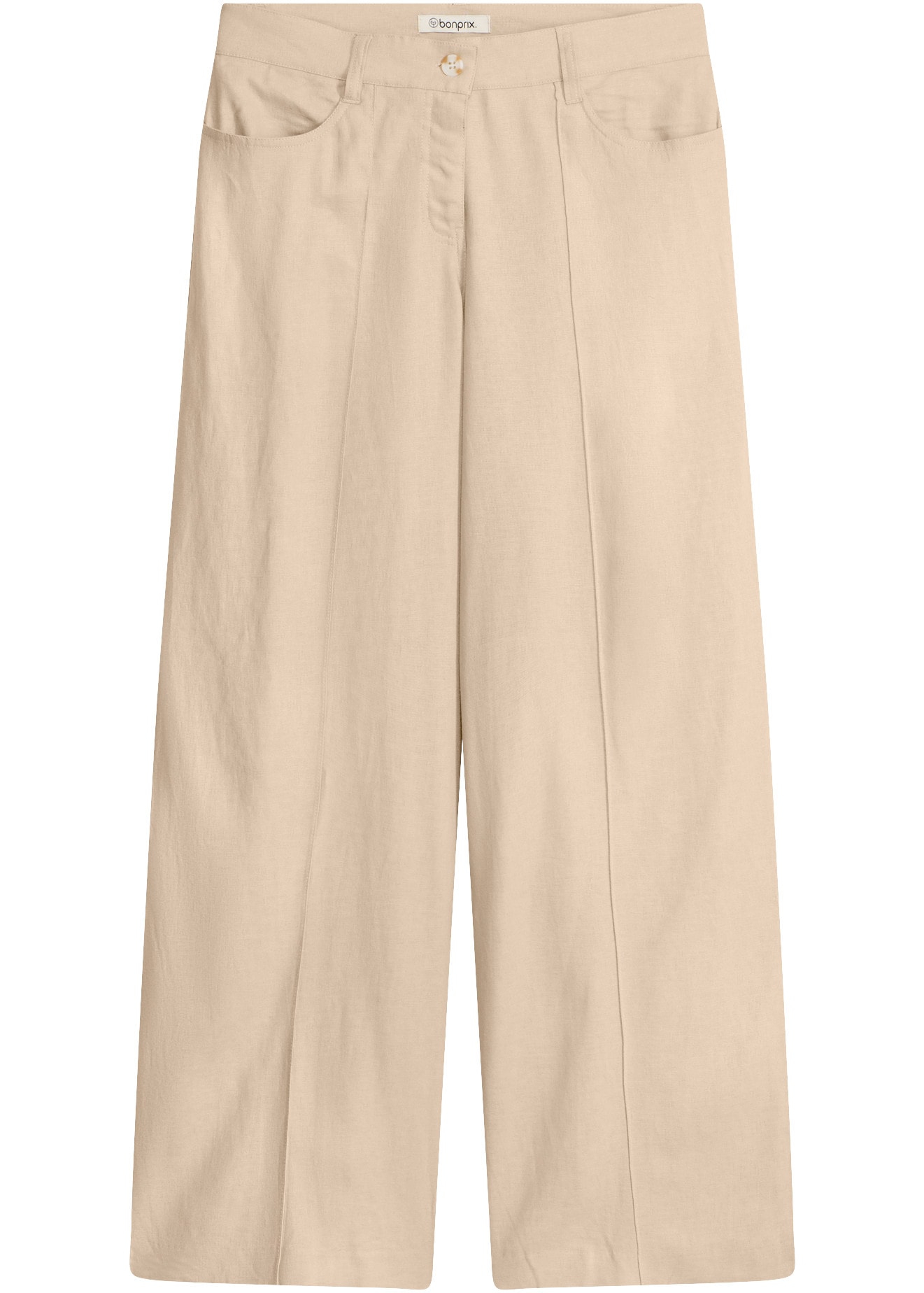 bonprix Palazzohose  aus Leinen und Viskose, Loose Fit, eleganter Stil