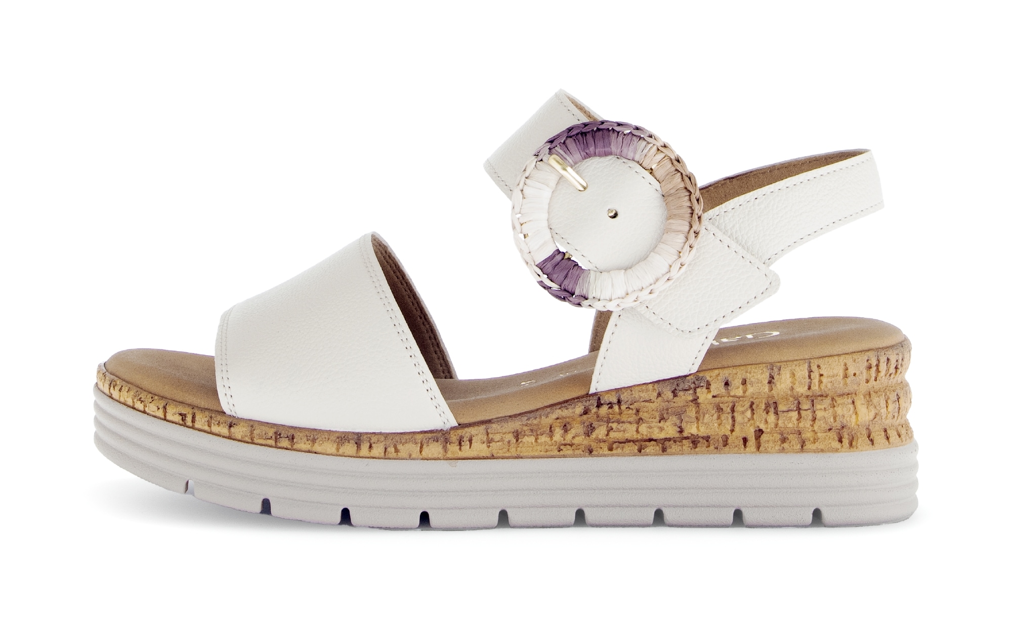 Gabor Keilsandalette »Genua«  , Plateau, Sommerschuh mit dekorativer Zierschnalle, G-Weite