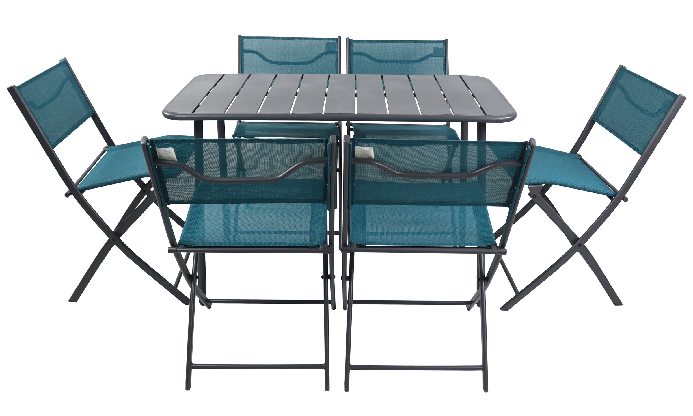 VCM Garten-Essgruppe »VCM 7-tlg Gartenmöbel Set | Sitzgruppe Essgruppe | 1xTisch, 6x Stühle | Tisch Maße ca. H. 72 x B. 110 x T. 55 cm | Klappbar | Garten Set - Sumila«, (7 tlg., Sumila)