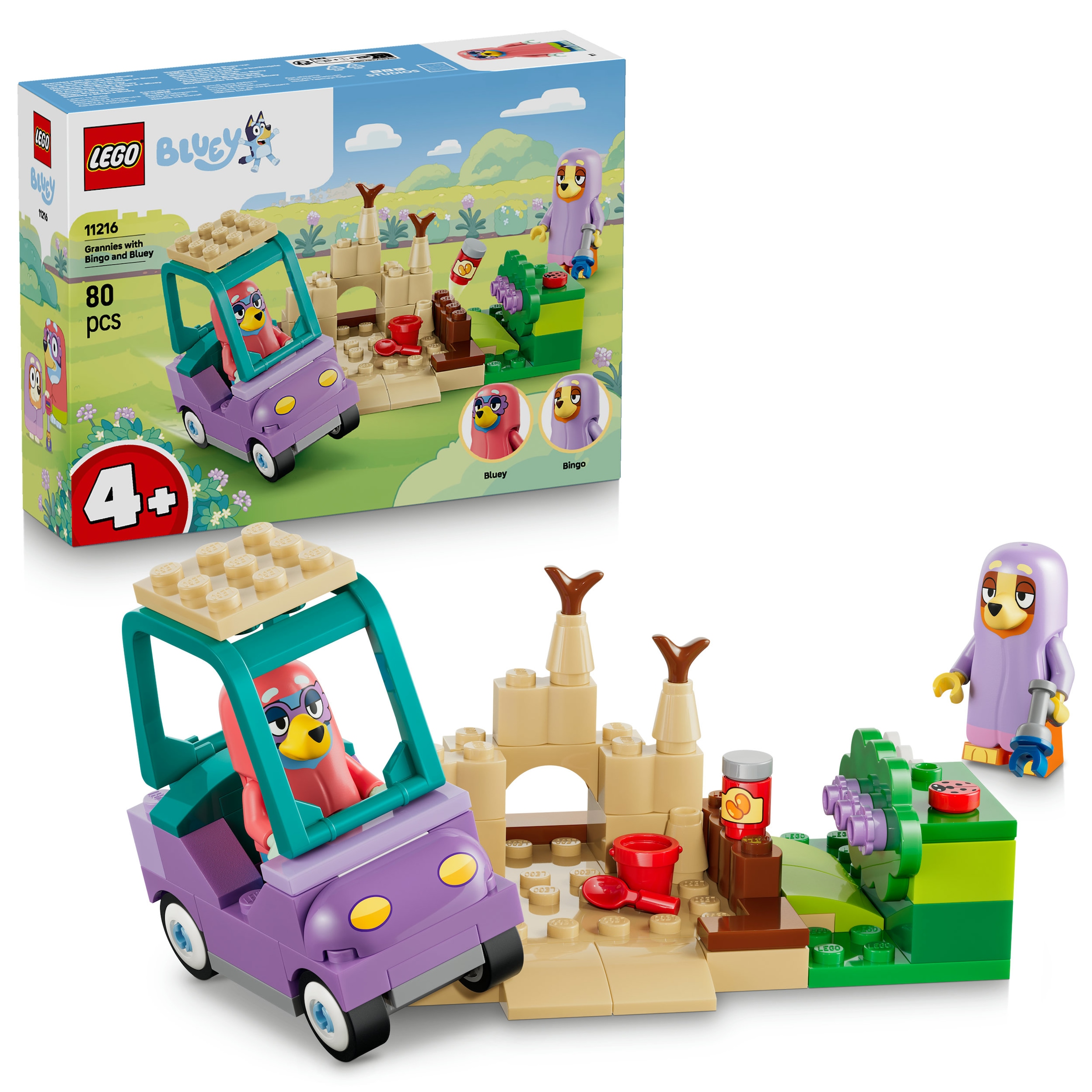 LEGO® Konstruktionsspielsteine »Omas mit Bingo und Bluey (11216), LEGO Bluey« Made in Europe