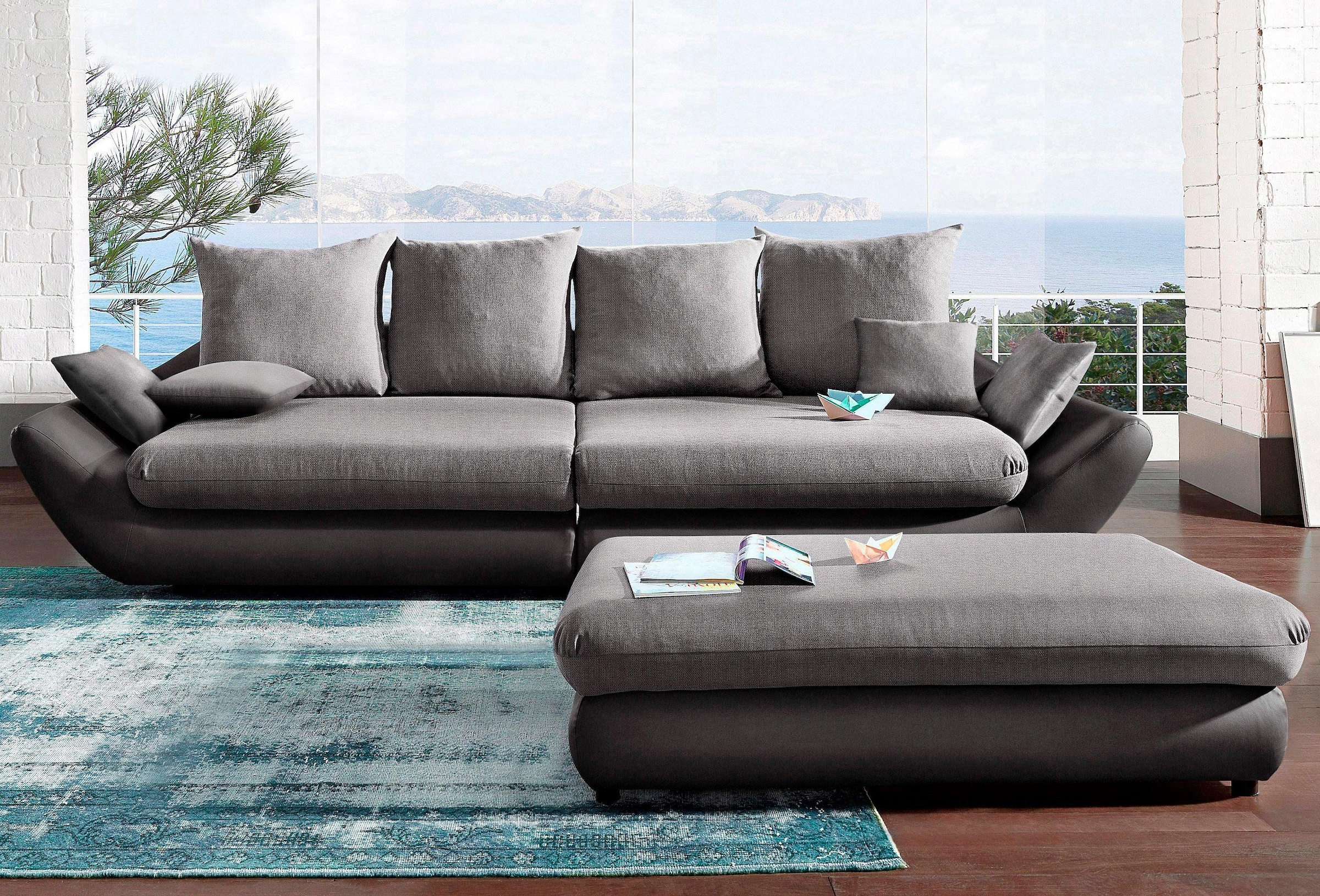 Trends by HG Big-Sofa »Moon«, frei im Raum stellbar