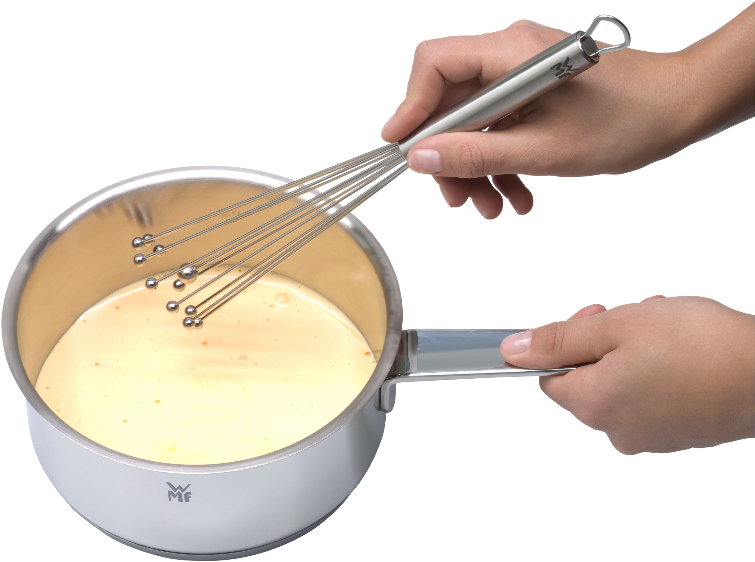 WMF Schneebesen »Profi Plus«, (1 tlg.), flexible Drähte mit Kugeln, Öse zum Aufhängen, spülmaschinengeeignet