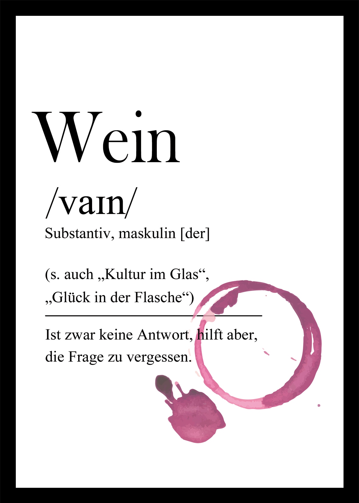 Bönninghoff Bild mit Rahmen, Wein, (1 St.) kaufen