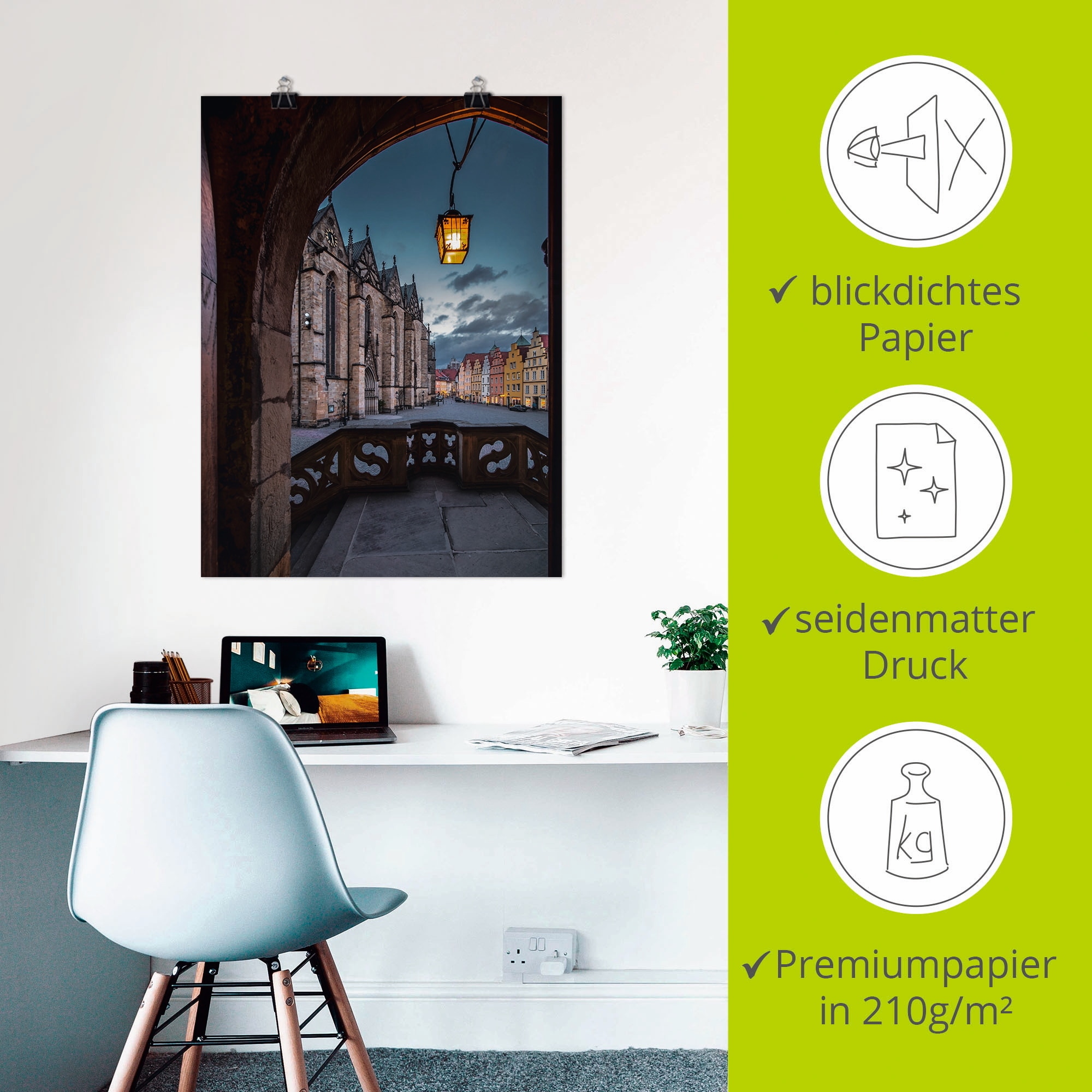 Artland Wandbild »Osnabrück Marktplatz«, Deutschland, (1 St.), als Alubild, Outdoorbild, Poster in verschied. Größen