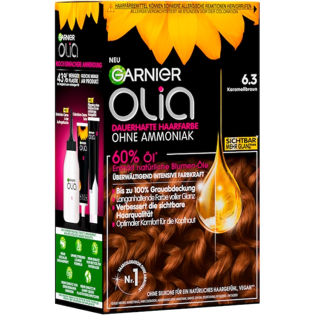 GARNIER Blondierpulver »Garnier Olia dauerhafte Haarfarbe«, (Set, 3 tlg.),  Ölbasis online bei OTTO