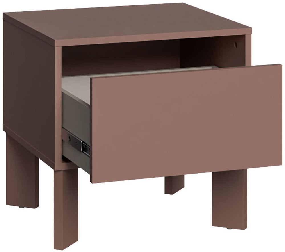 FORTE Nachtkommode »Tahoe Nachtkommode, grifflos, Schubkasten« B/H/T 48,2/47,5/41,4 cm