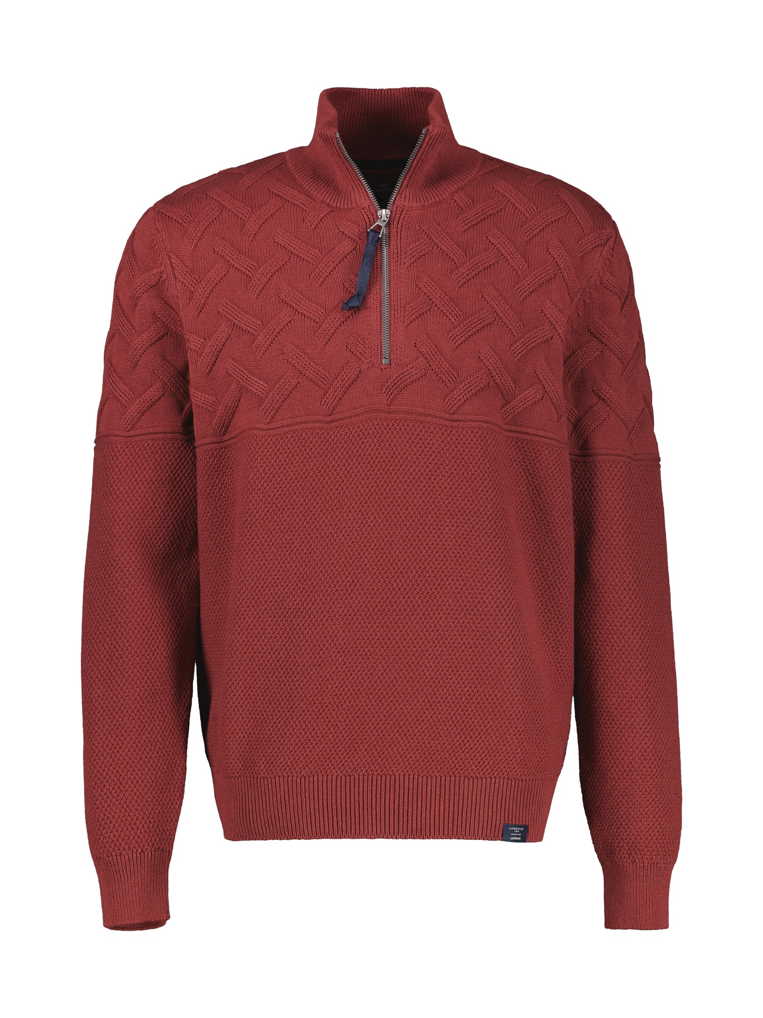 LERROS Strickpullover »Herren-Troyer mit Jacquardmuster«
