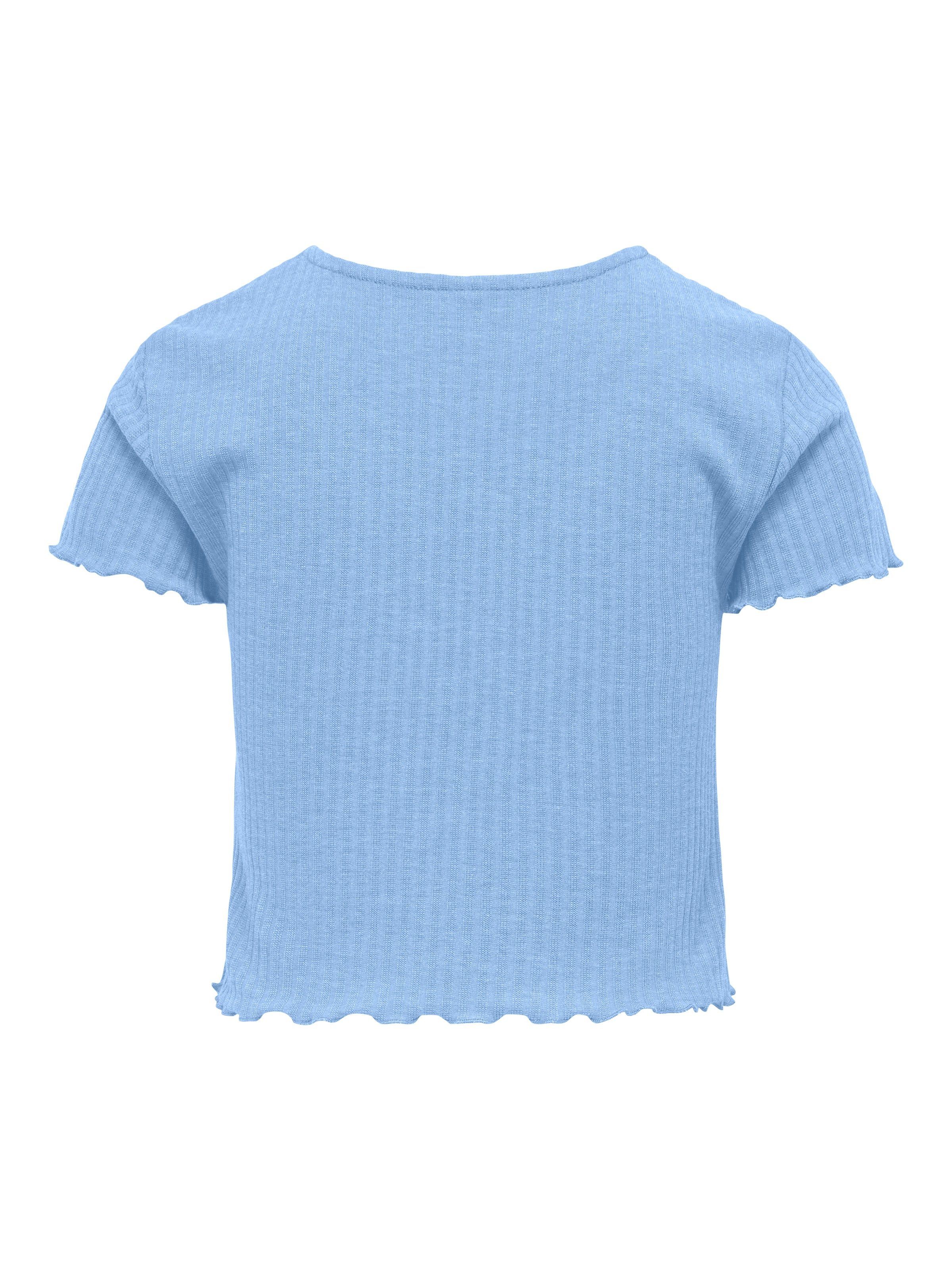 KIDS ONLY T-Shirt »KOGNELLA S/S O-NECK TOP NOOS JRS« mit süßer Wellenkante