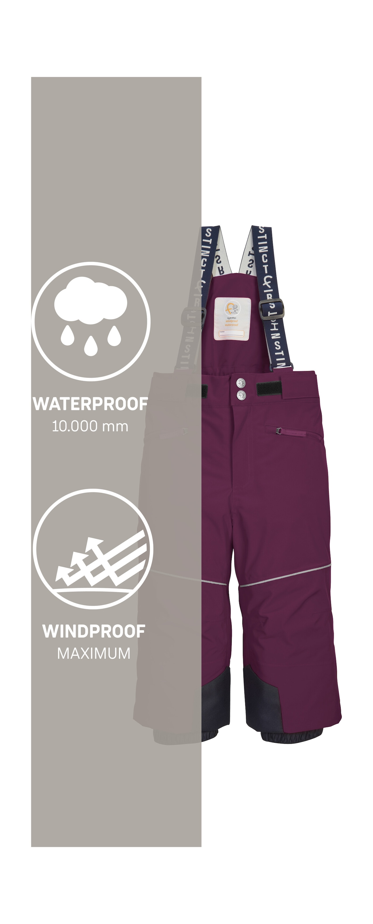 first instinct by killtec Skihose »FISW 48 MNS SKI PNTS«, Wasser- und winddichte Schneehose mit Grow-Up-Funktion und PFAs-frei