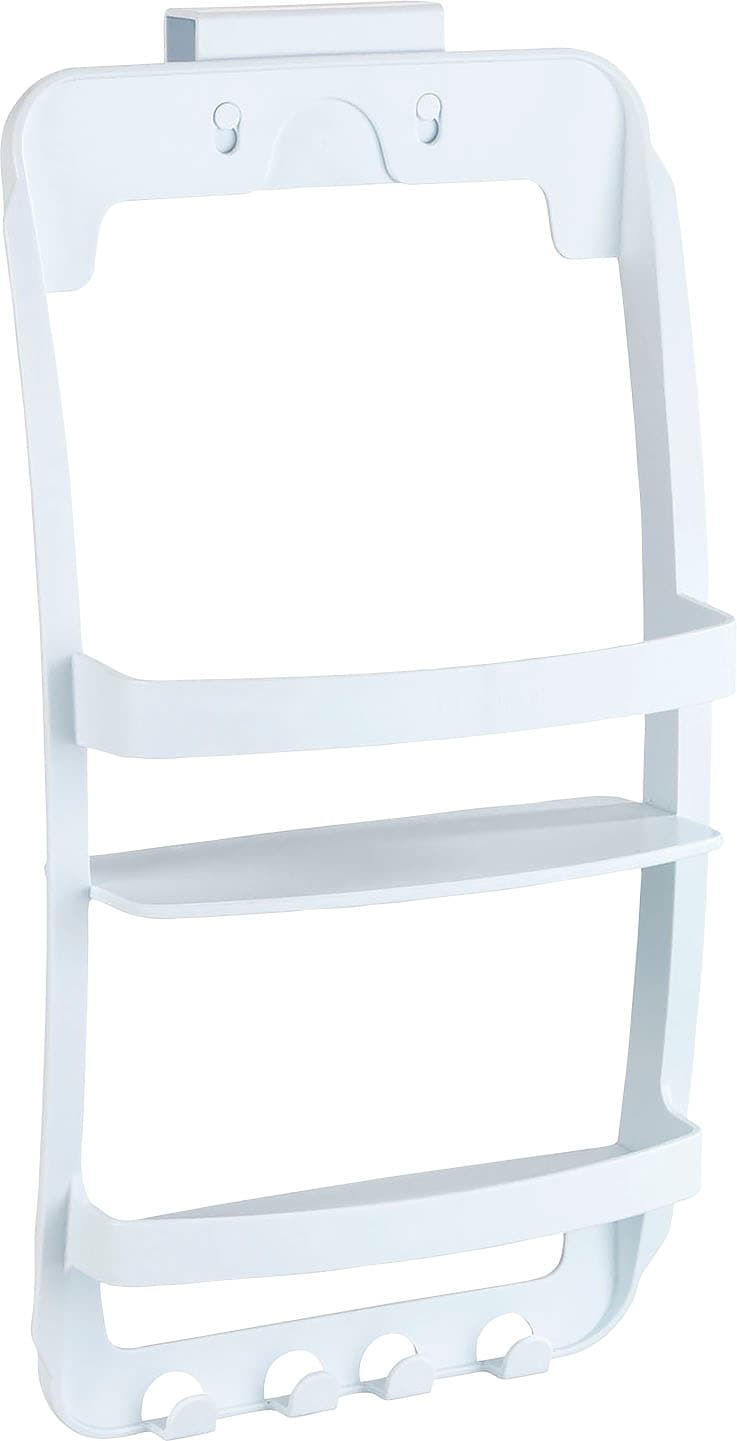 WENKO Badregal »Universal«, 2 Ablagen, 4 Haken