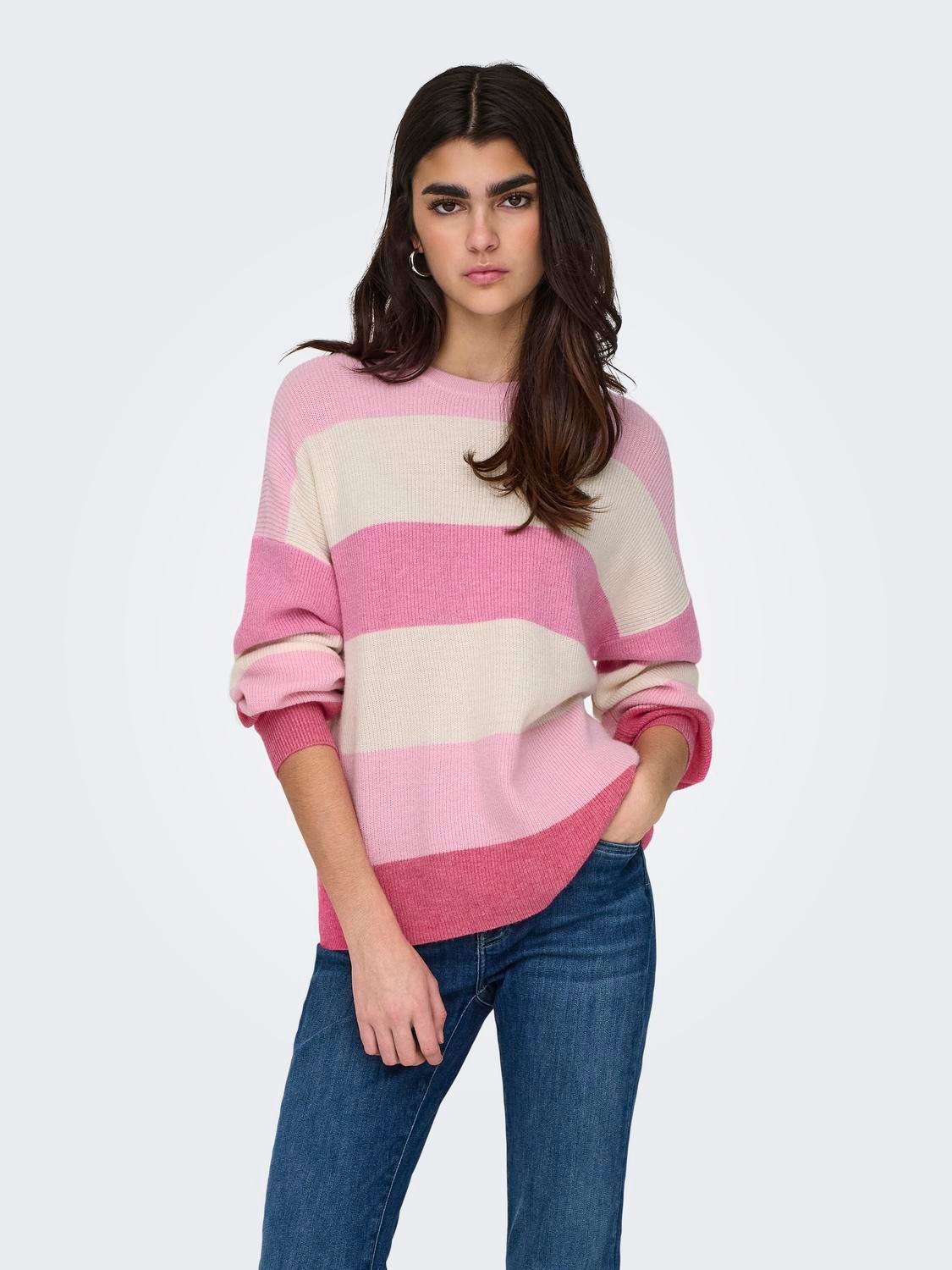 ONLY Strickpullover »ONLATIA L/S STRIPE PULLOVER KNT NOOS«