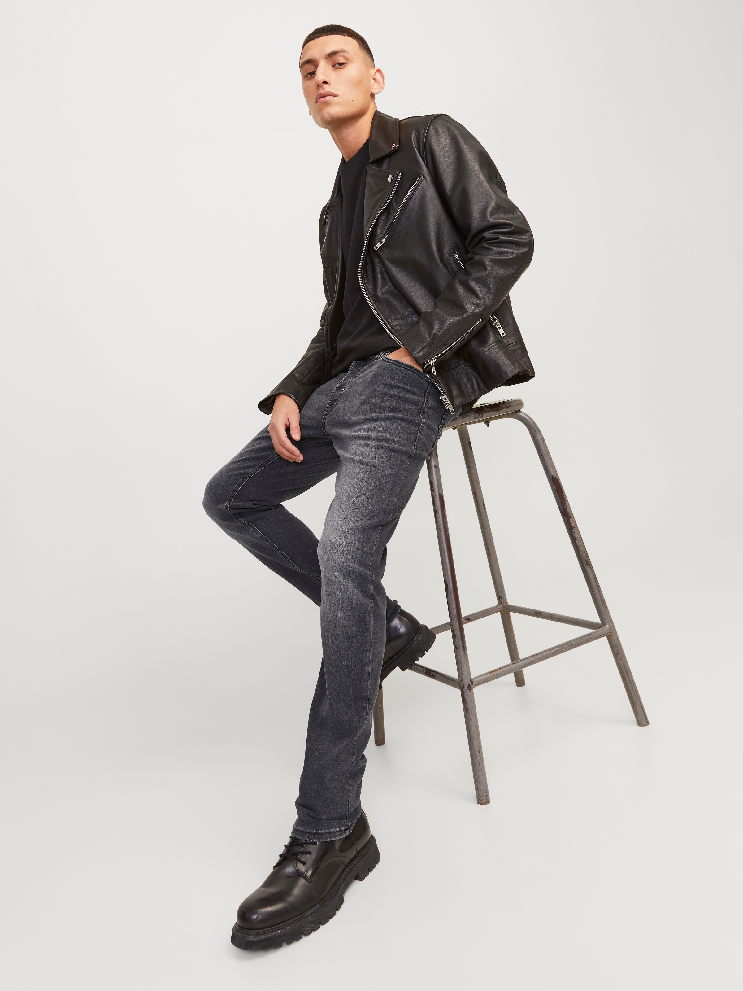 Jack & Jones Slim-fit-Jeans »JJIGLENN  Slim-Fit mit Stretch und praktischer 5-Pocket-Form« Baumwollmischung, slim fit