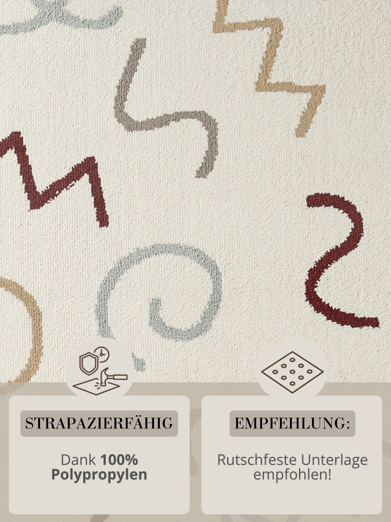 HANSE Home Kinderteppich »Fiete« rund 10 mm Höhe Pflegeleicht, Weich, Kinderzimmer, Spielteppich, Spielunterlage